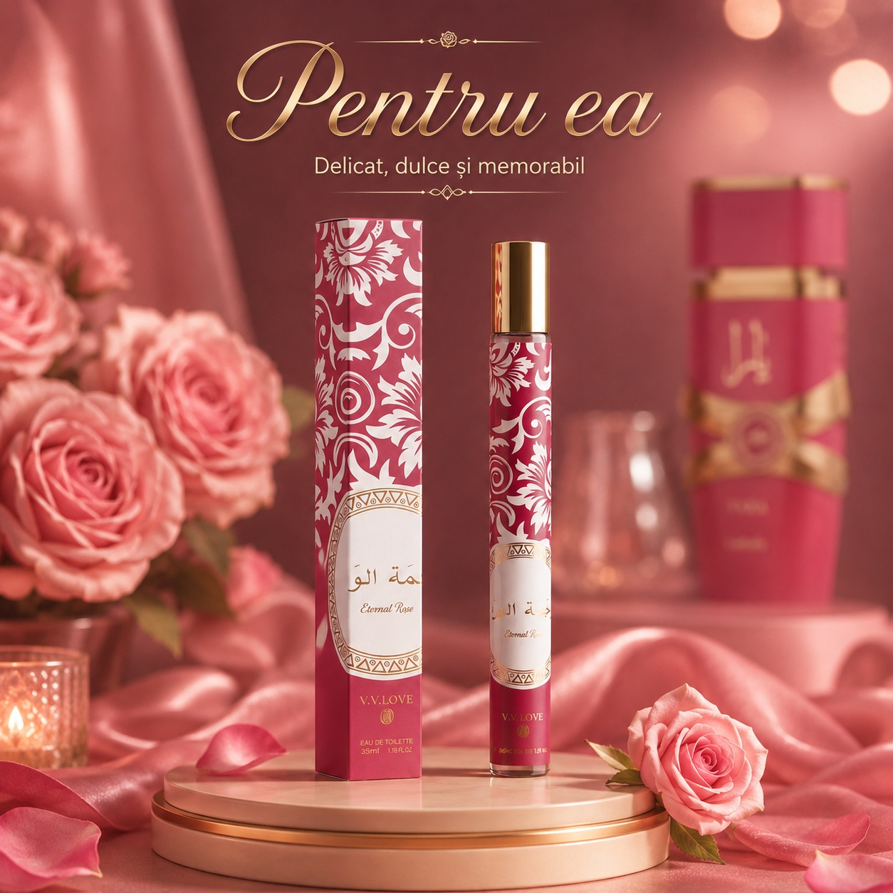 Eternal Rose V.V. Love parfum pentru ea delicat dulce și memorabil