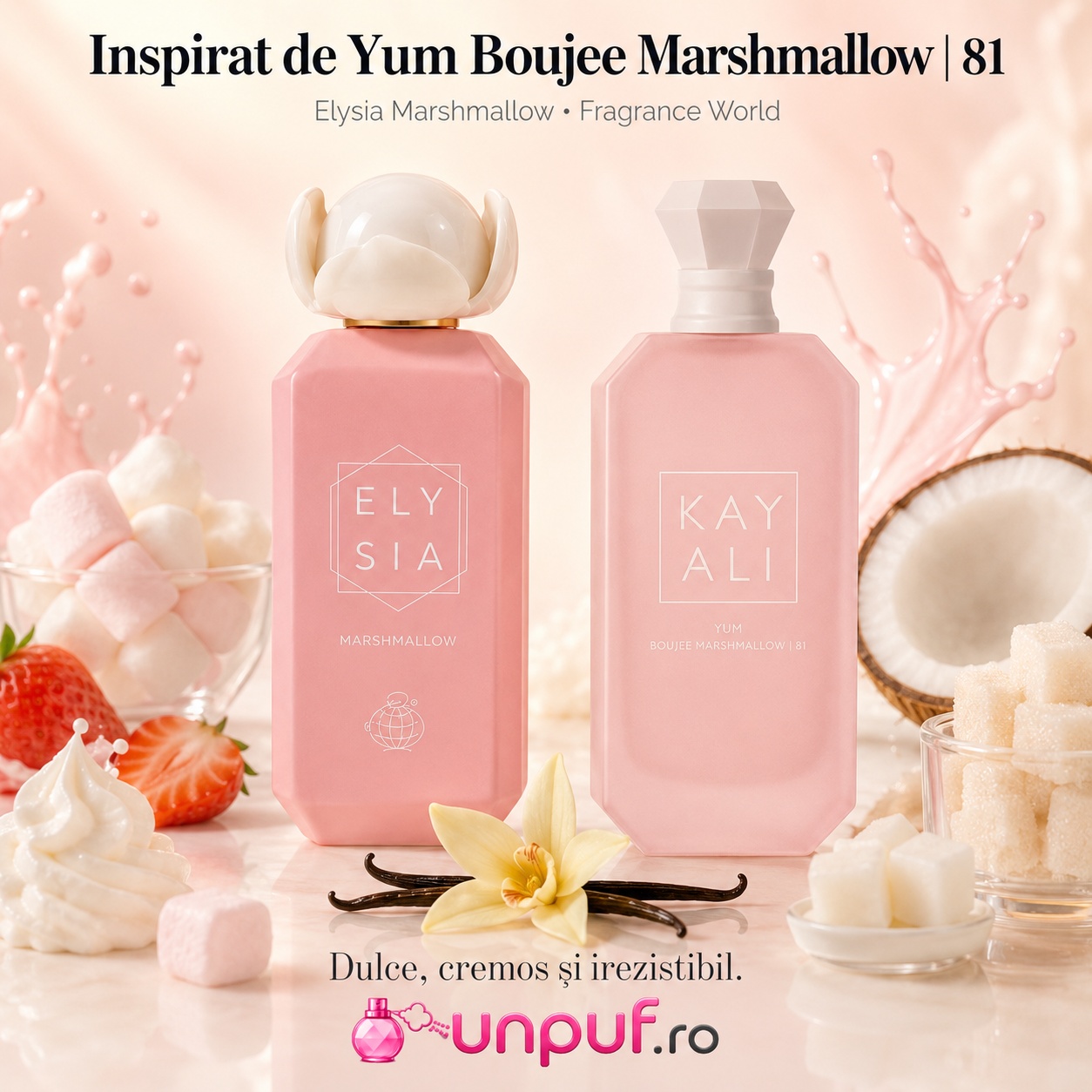 Elysia Marshmallow inspirat de Yum Boujee Marshmallow parfum dulce cremos si irezistibil