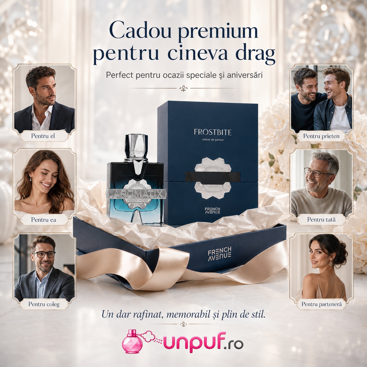 Cadou premium French Avenue Aromatix Frostbite pentru ea, pentru el, familie, coleg sau partener