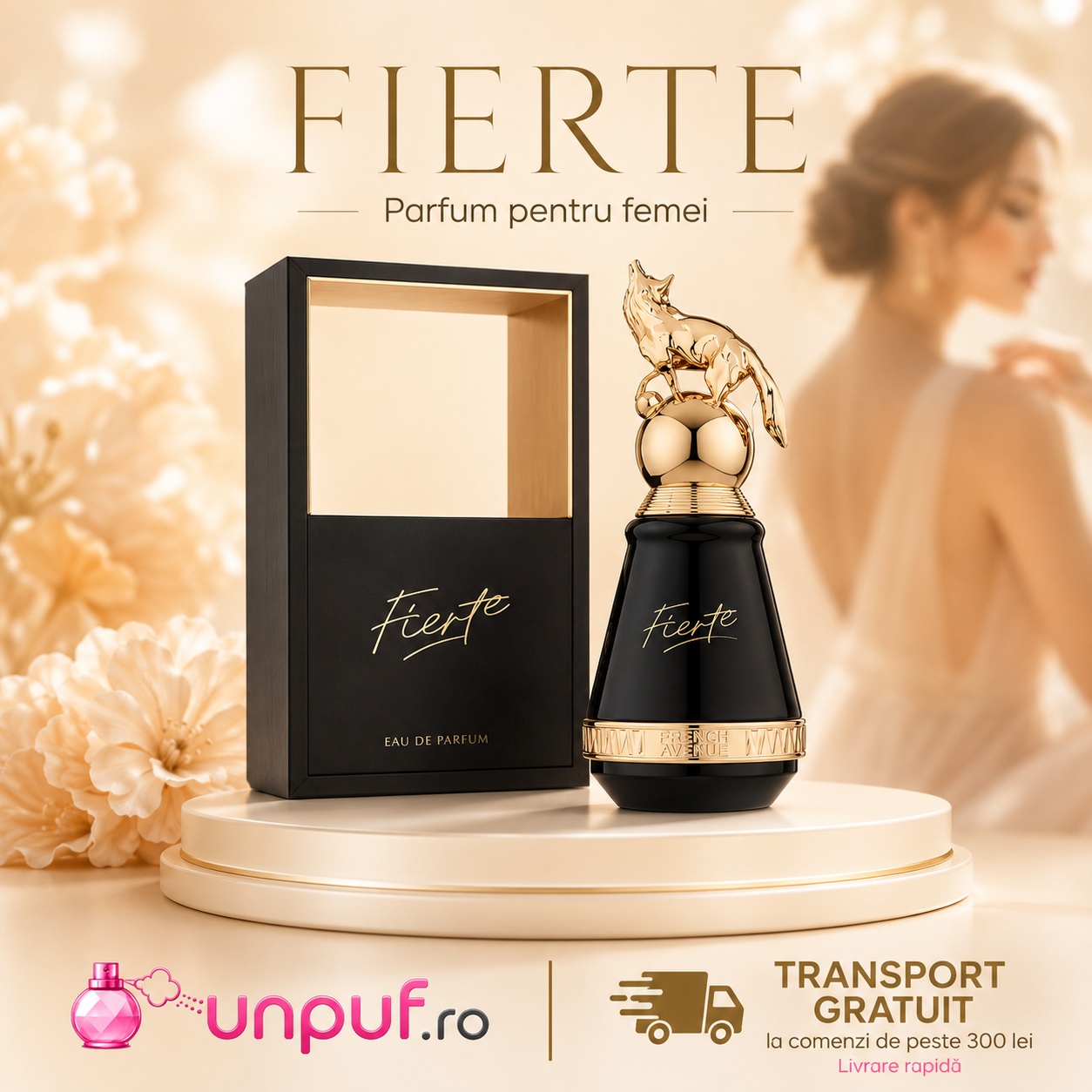 Fierte French Avenue parfum arăbesc unisex, intens, elegant, vanilat și premium