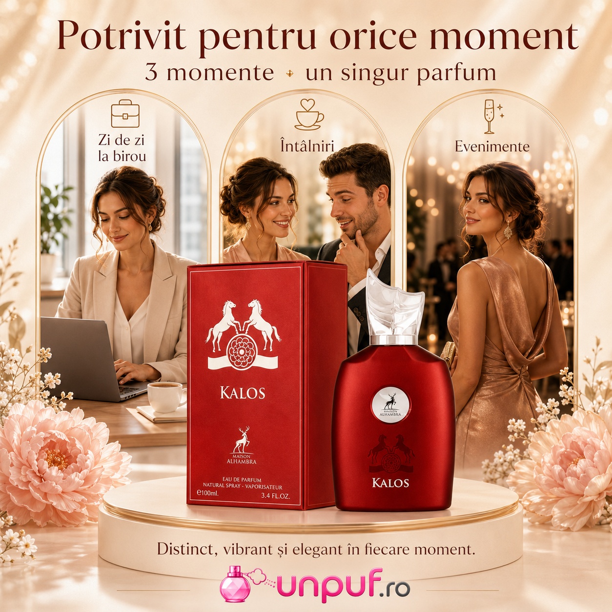 Kalos Maison Alhambra potrivit pentru zi de zi birou &icirc;nt&acirc;lniri și evenimente parfum unisex elegant