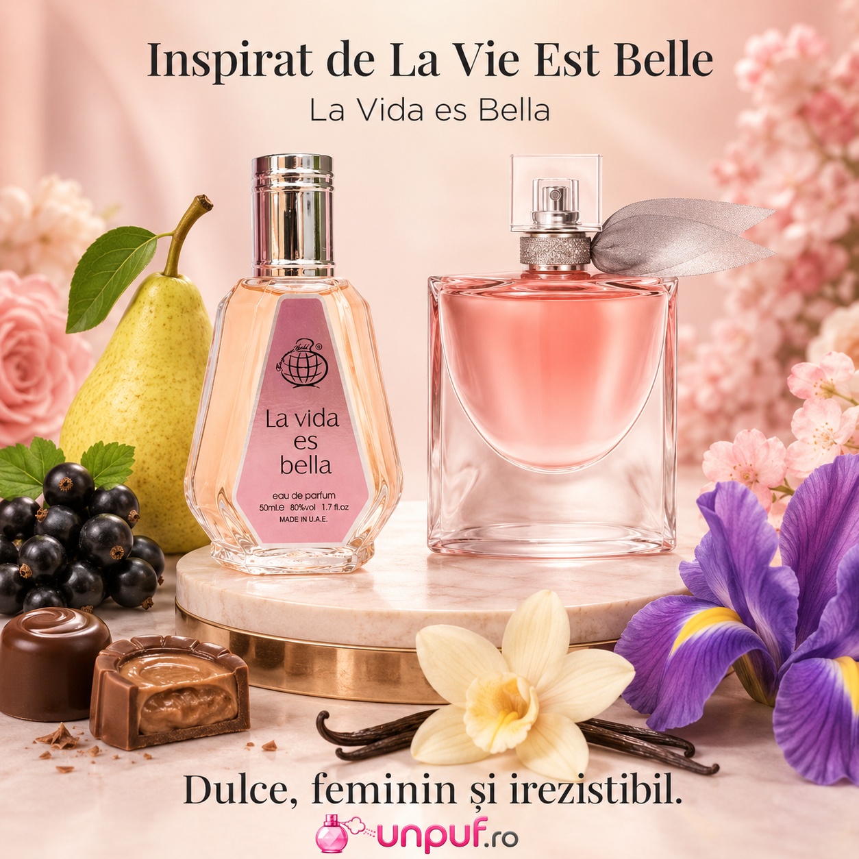 La Vida es Bella Fragrance World inspirat din La Vie Est Belle Lanc&ocirc;me parfum dulce feminin și irezistibil
