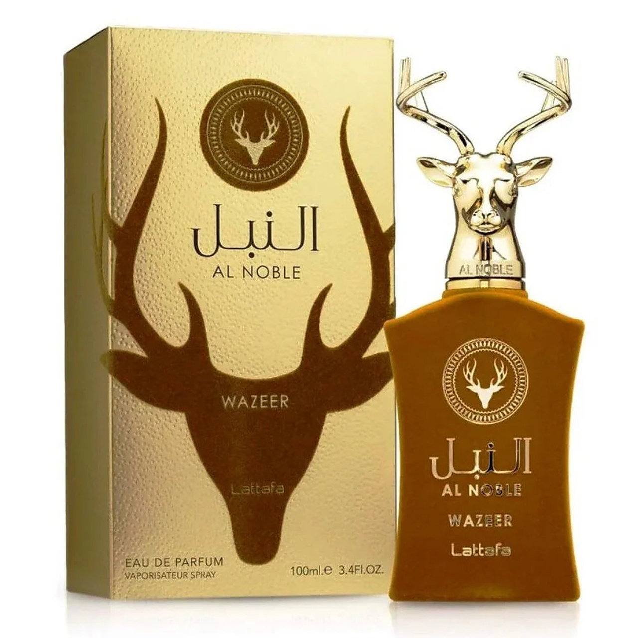 Cutie originală Lattafa Al Noble Wazeer 100 ml și flacon parfum unisex