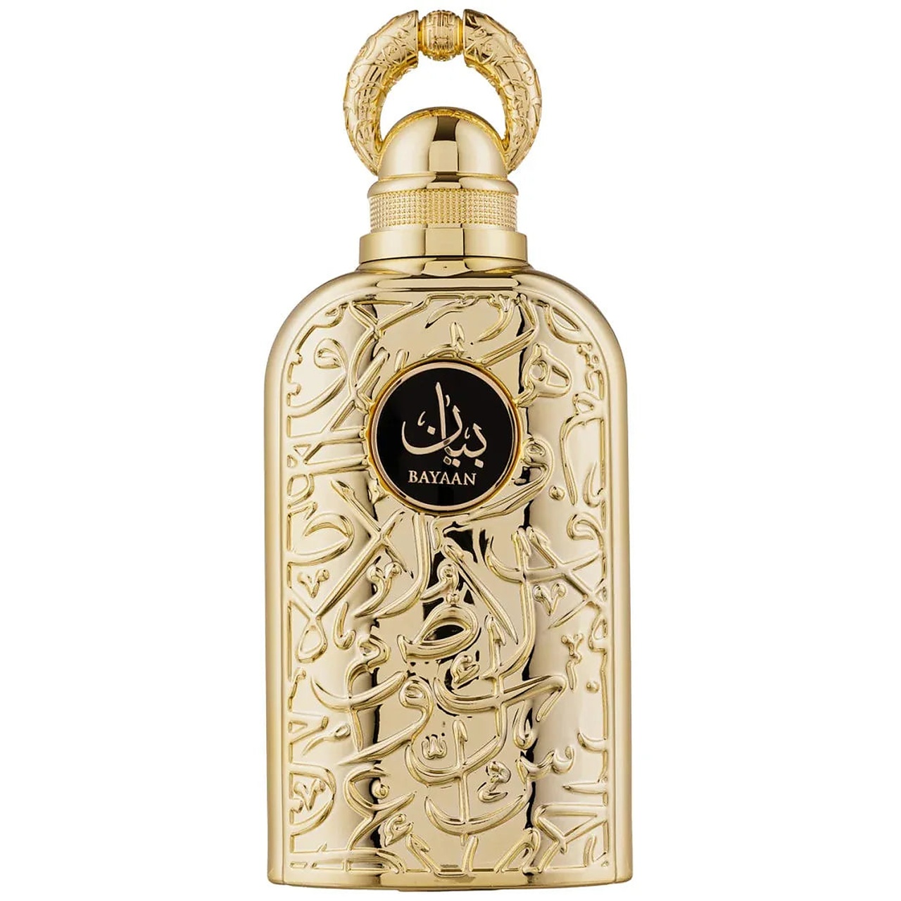 Sticlă parfum Lattafa Bayaan 100 ml pe fundal alb