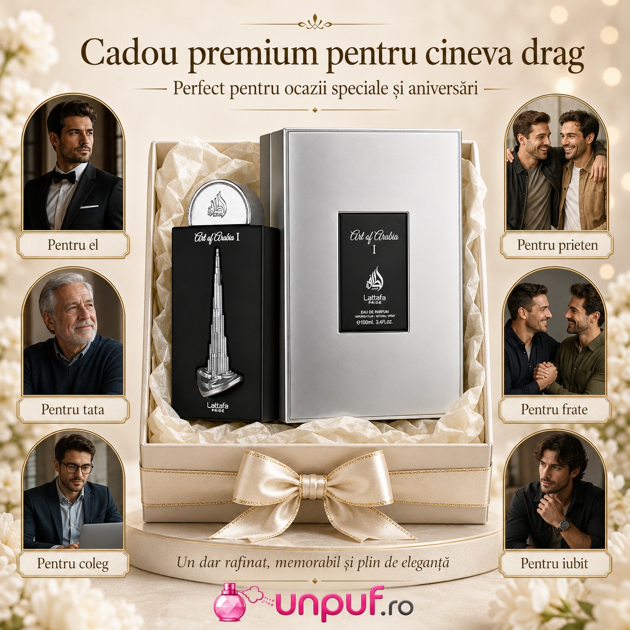Lattafa Pride Art Of Arabia I cadou premium pentru el, tată, coleg, prieten, frate sau iubit