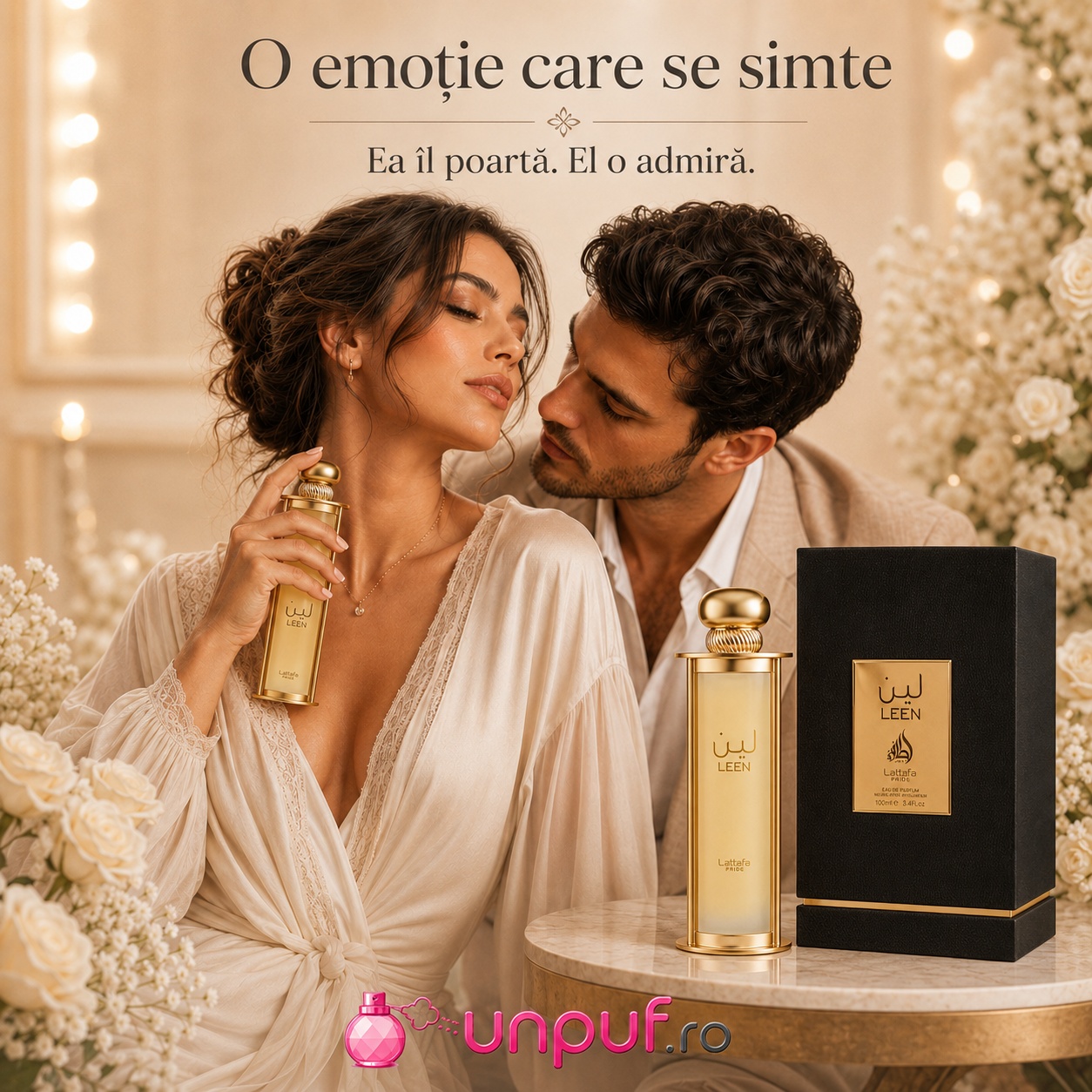 Lattafa Pride Leen parfum unisex elegant o emoție care se simte, ea îl poartă, el o admiră