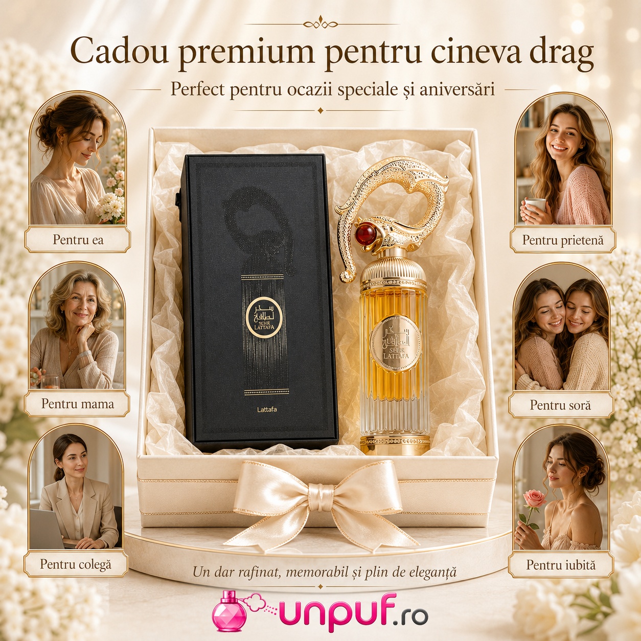 Lattafa Sehr cadou premium pentru ea, pentru prietenă, mamă, soră, colegă sau iubită