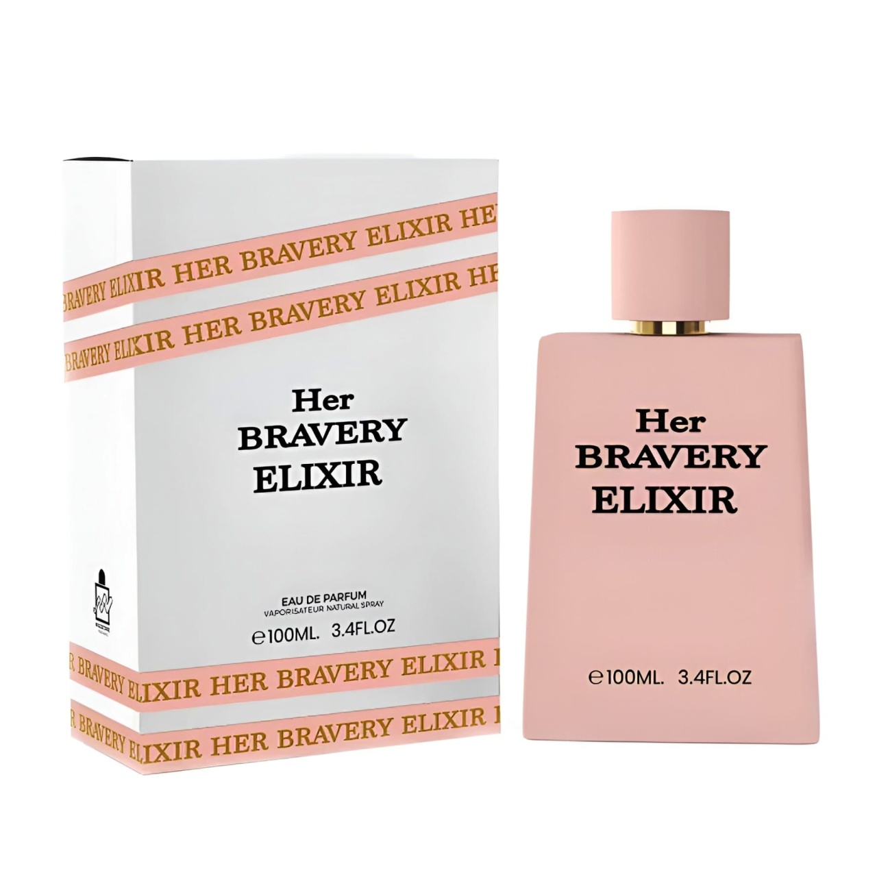 Milestone Her Bravery Elixir 100 ml sticlă și cutie pe fundal alb