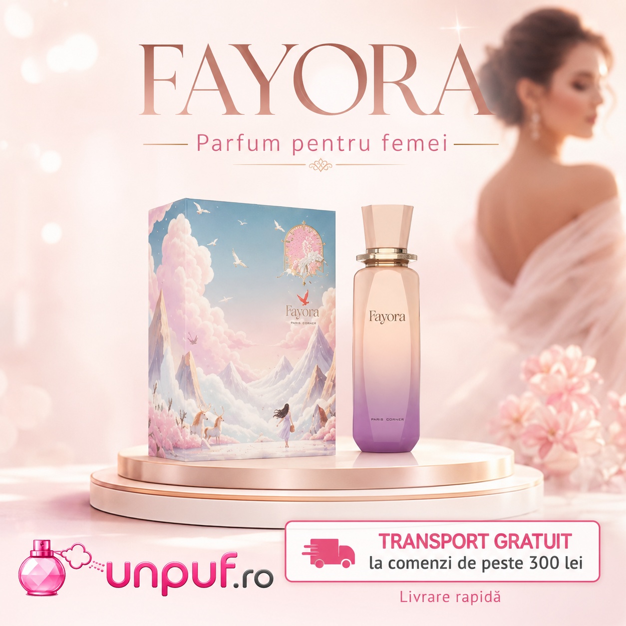 Paris Corner Fayora parfum arabesc de damă disponibil pe unpuf.ro cu transport gratuit peste 300 lei