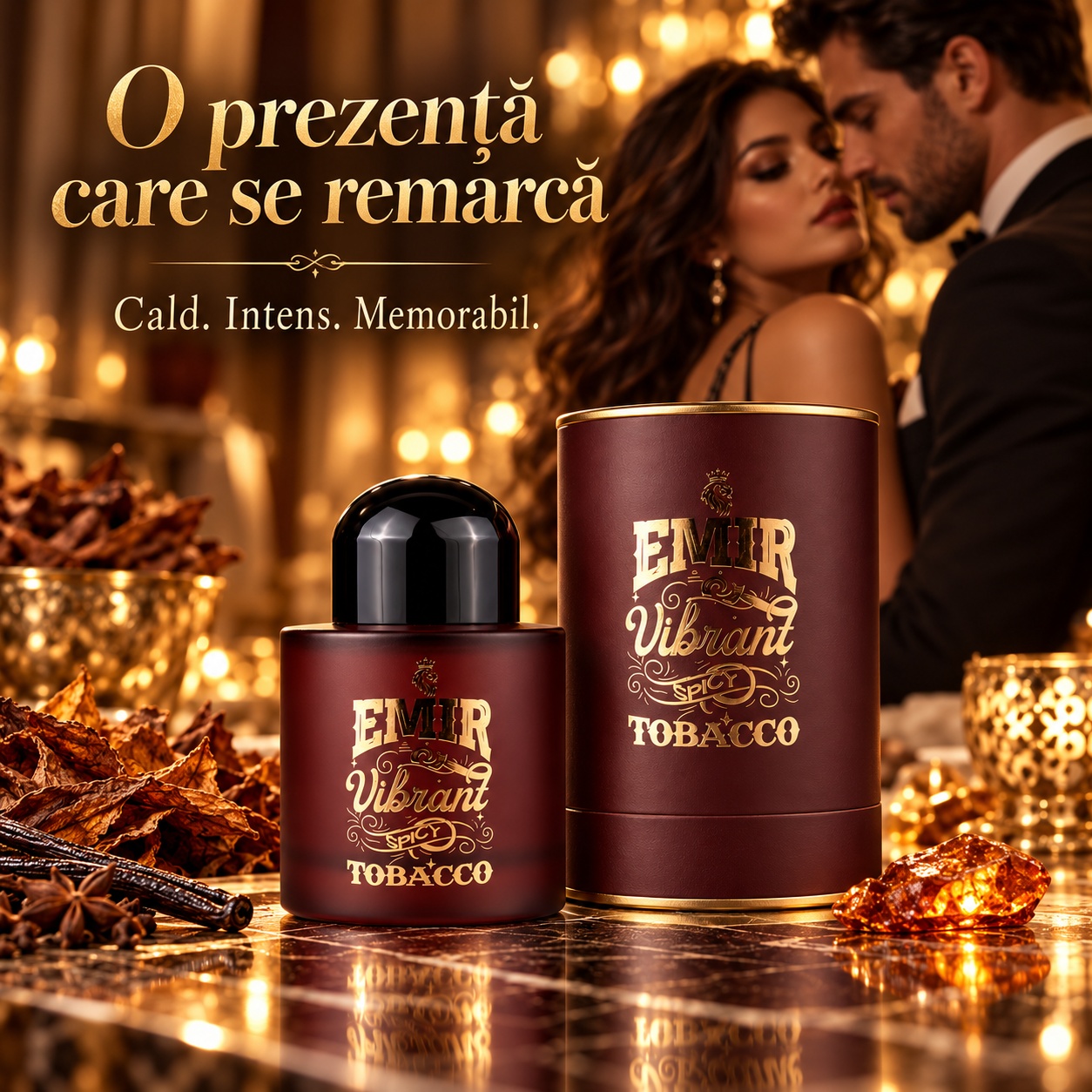 Paris Corner Vibrant Spicy Tobacco parfum intens cald și memorabil pentru întâlniri elegante