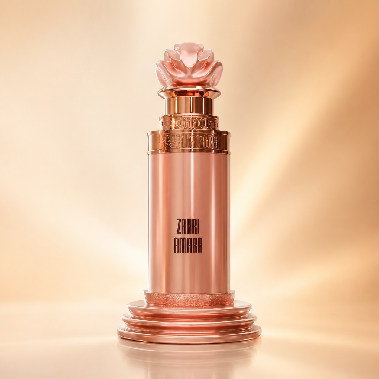 Flacon Paris Corner Zahri Amara 100 ml, parfum feminin elegant cu detalii rose-gold