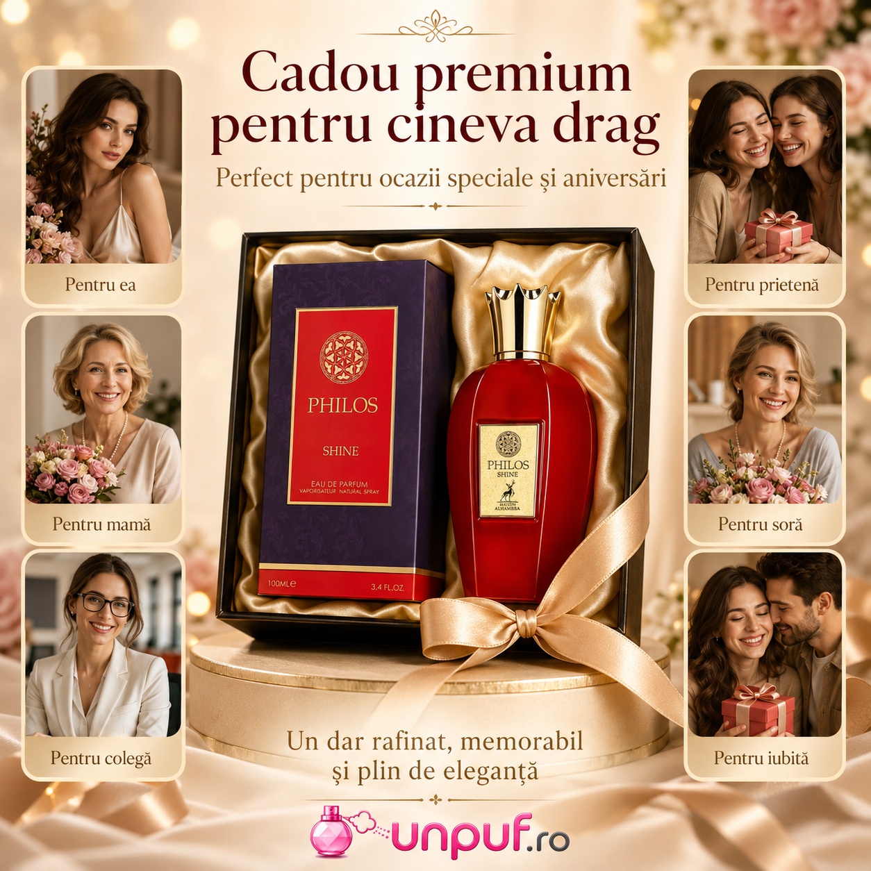 Philos Shine Maison Alhambra cadou premium pentru ea, mamă, soră, prietenă, colegă sau iubită