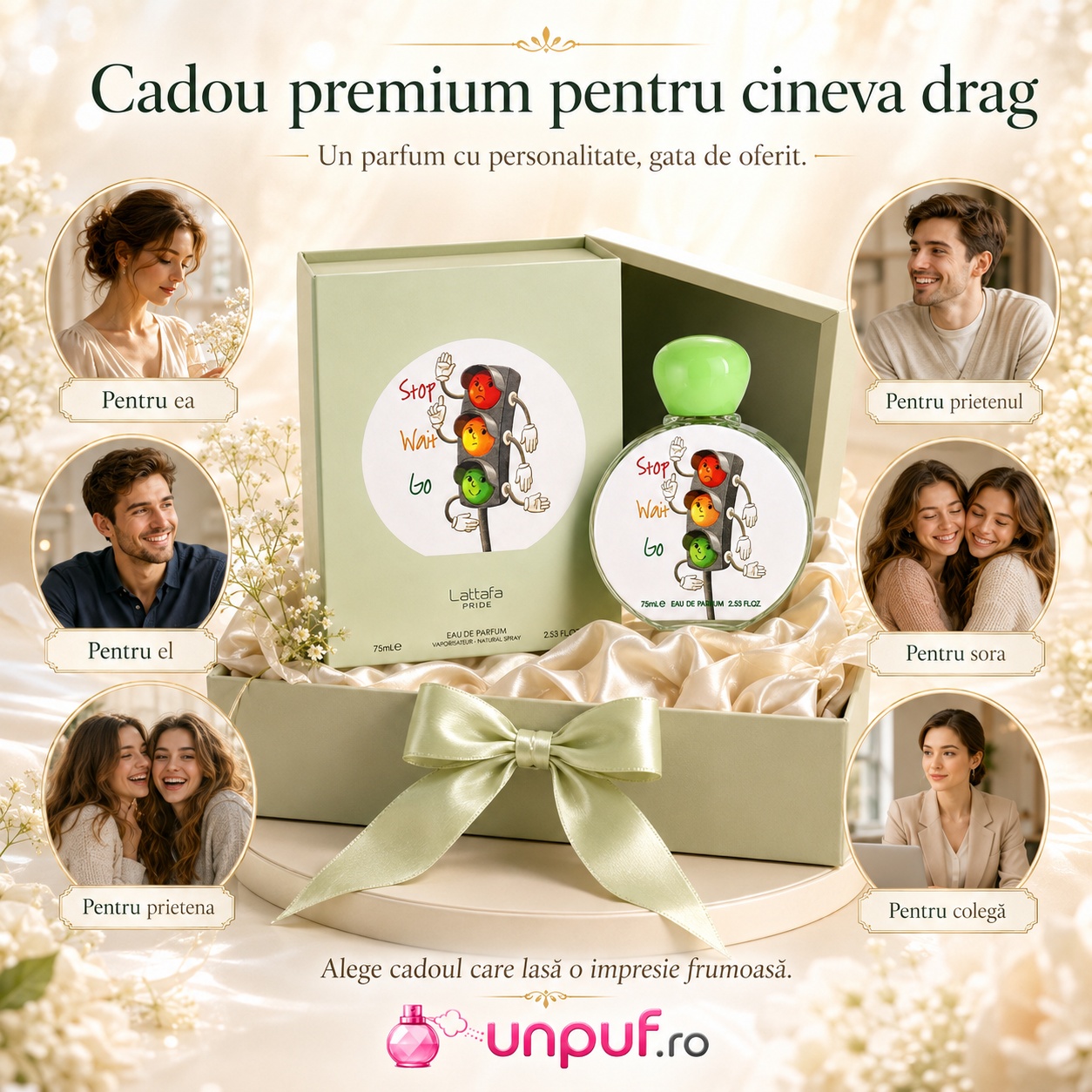 Stop Wait Go Lattafa Pride cadou premium pentru ea, el, prieten, soră, prietenă sau colegă