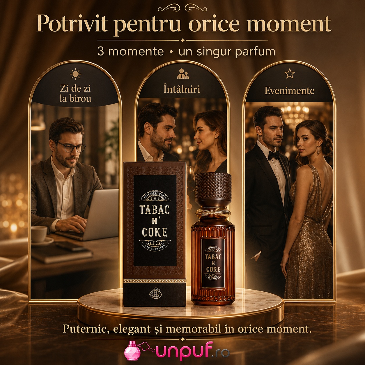 Tabac N Coke Fragrance World potrivit pentru zi de zi la birou, &icirc;nt&acirc;lniri și evenimente