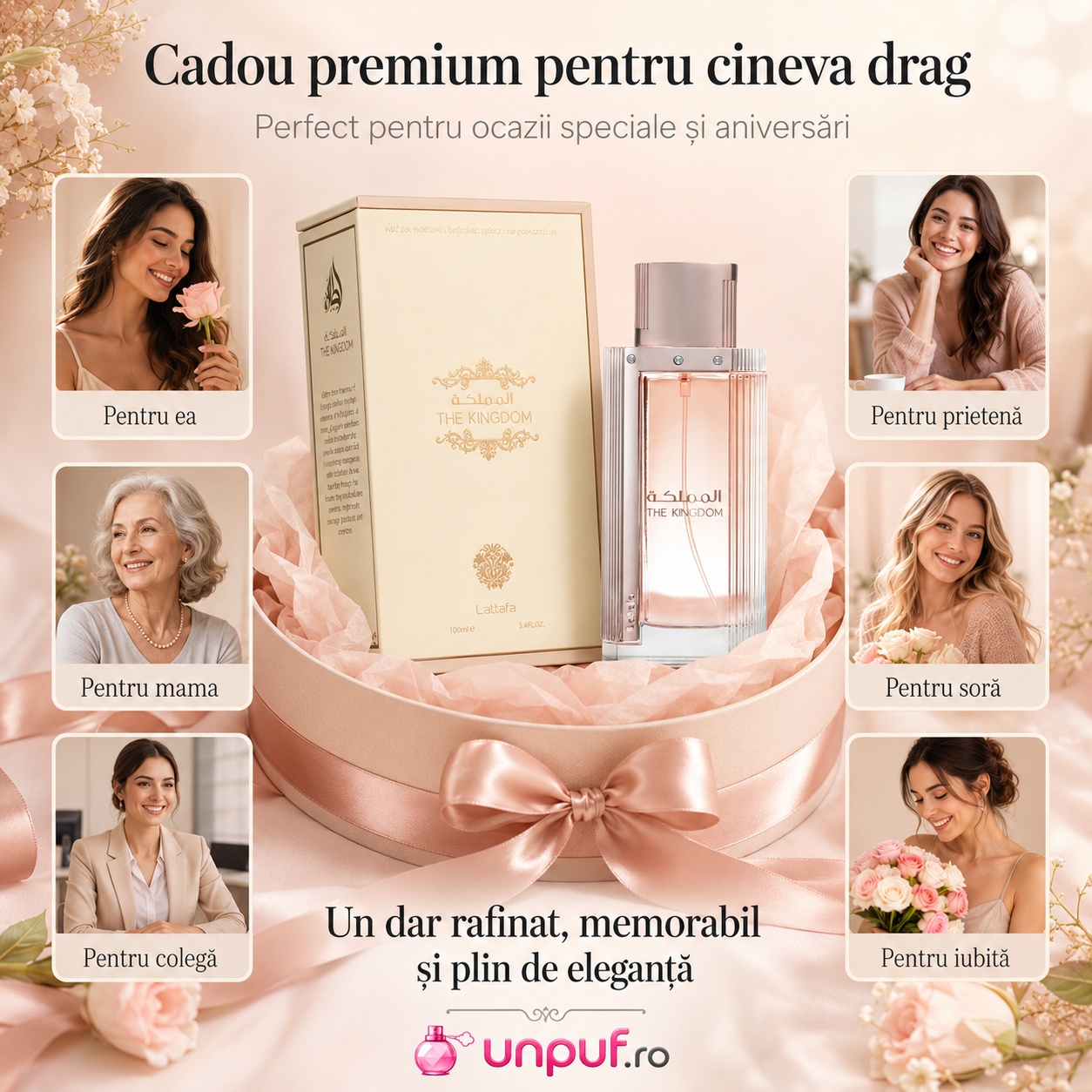 The Kingdom Women Lattafa cadou premium pentru ea, mamă, soră, iubită, prietenă sau colegă