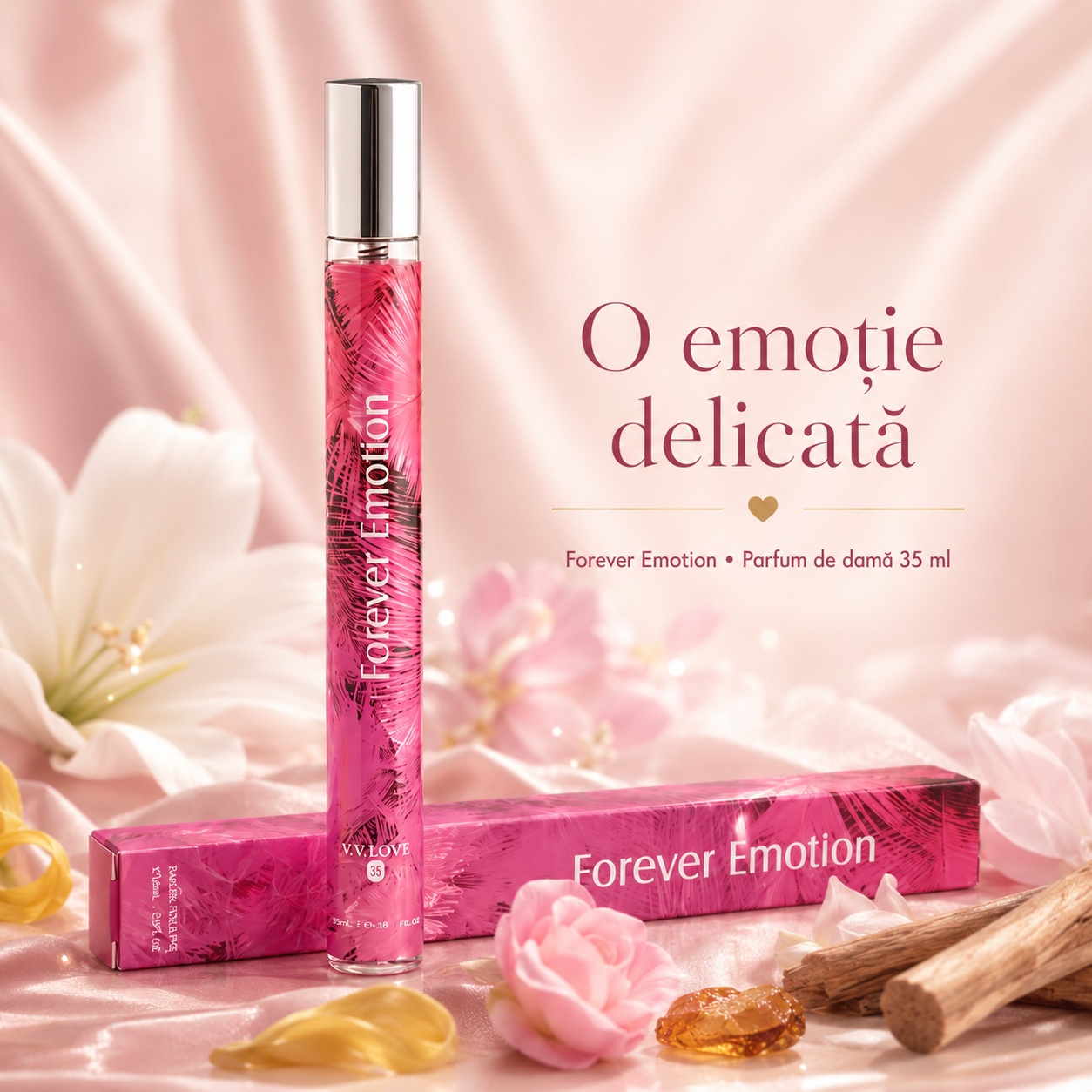 Forever Emotion parfum de damă 35 ml aromă delicată floral lemnoasă