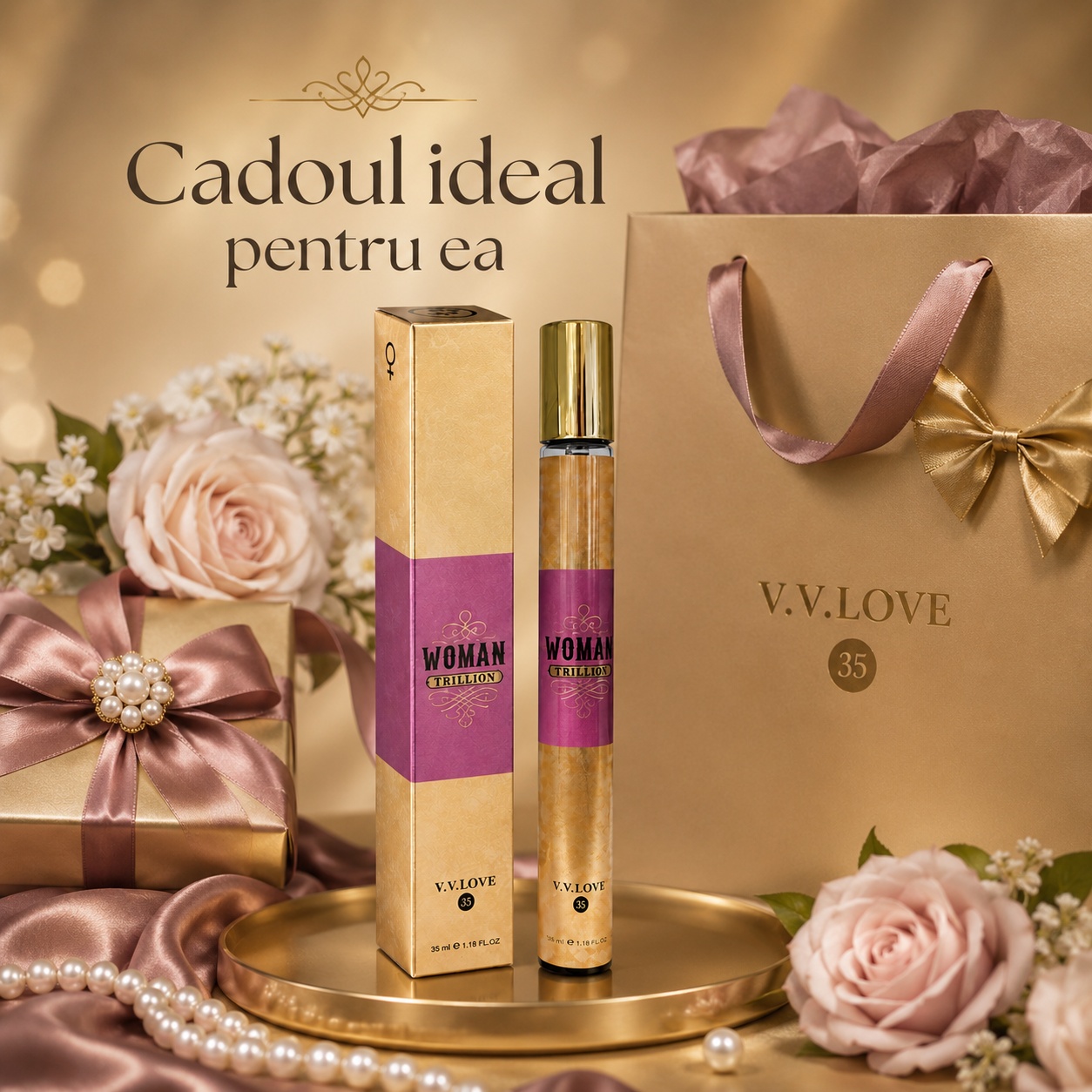 Parfum Dama de Oro Esplendida 35 ml cadou ideal pentru ea parfum dulce vanilat și floral