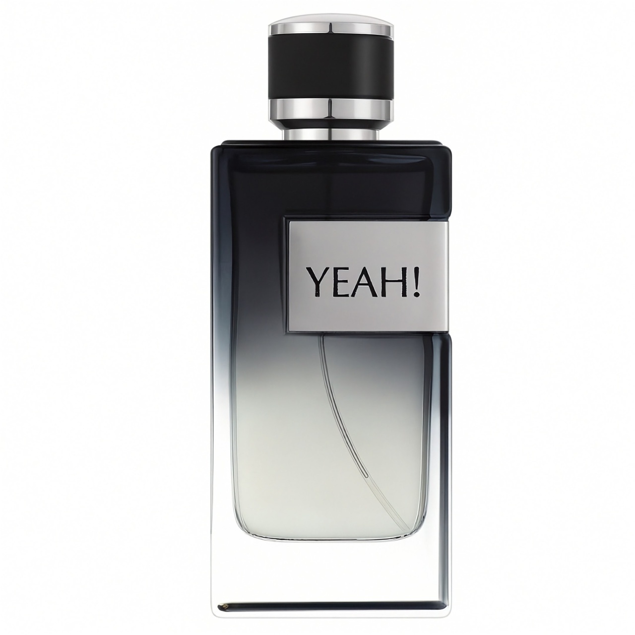Flacon Yeah Man Maison Alhambra 100 ml cu degrade negru, etichetă argintie și capac modern