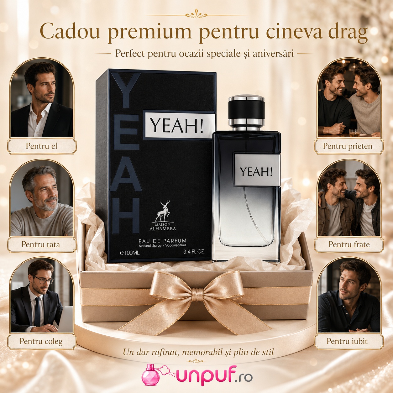 Yeah Man Maison Alhambra cadou premium pentru el, prieten, tată, coleg, frate sau iubit