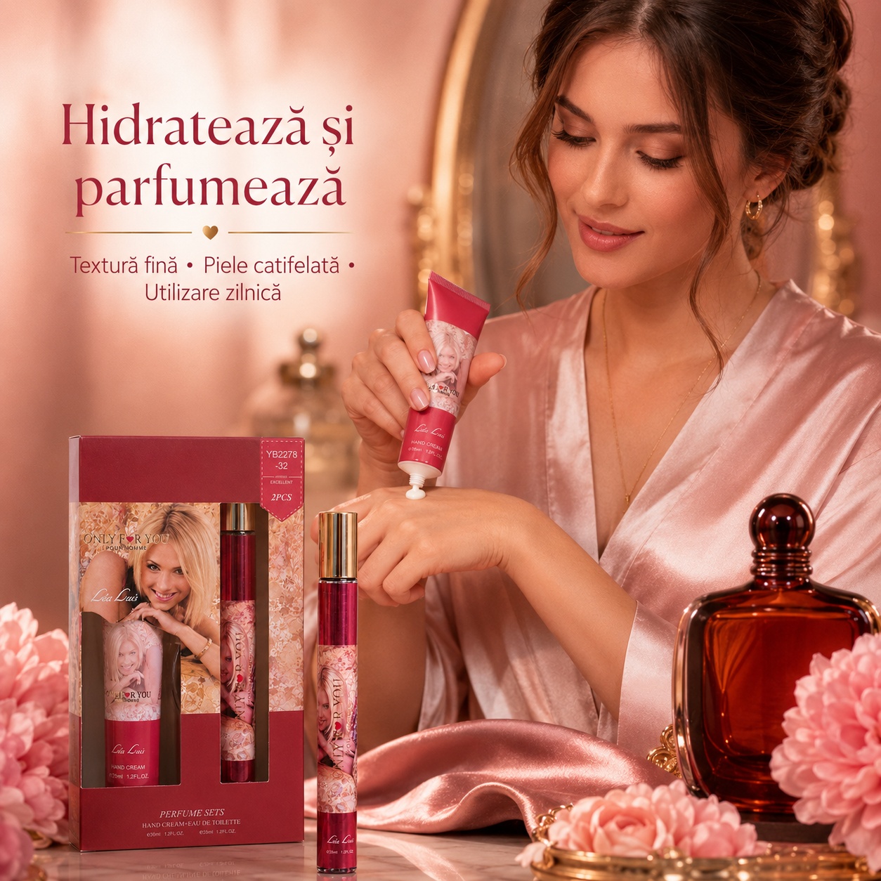 Only For You cremă de m&acirc;ini 35 ml, hidratează și parfumează delicat pielea