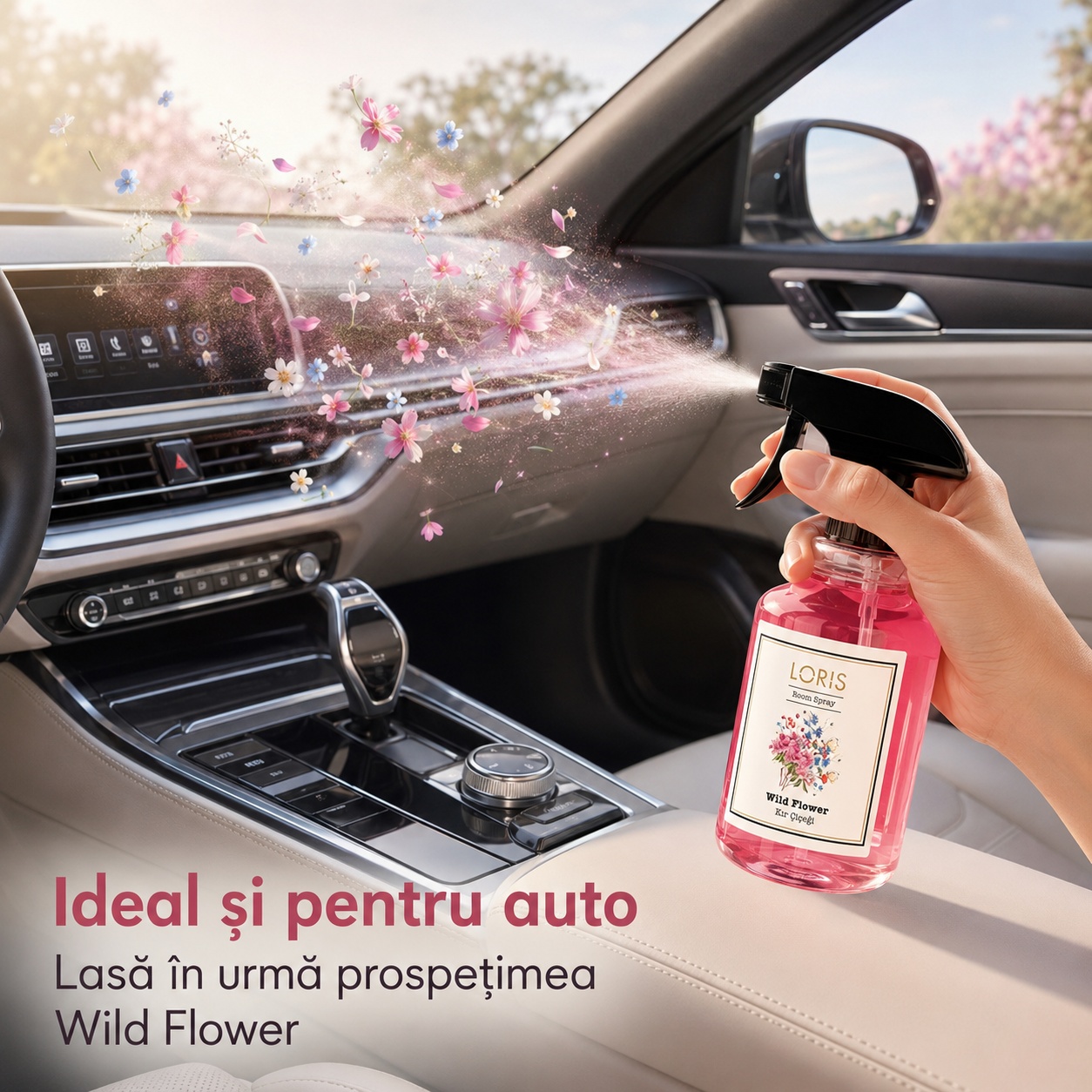 Spray Odorizant Loris Pafum Wild Flower ideal și pentru auto prospețime florală