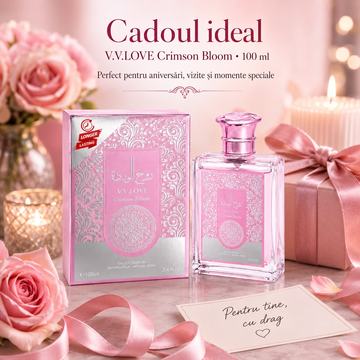V.V. Love Crimson Bloom cadoul ideal parfum damă elegant 100 ml