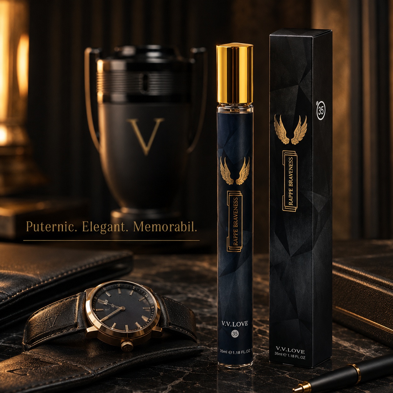 Parfum Rappe Braveness 35 ml puternic elegant memorabil pentru bărbați