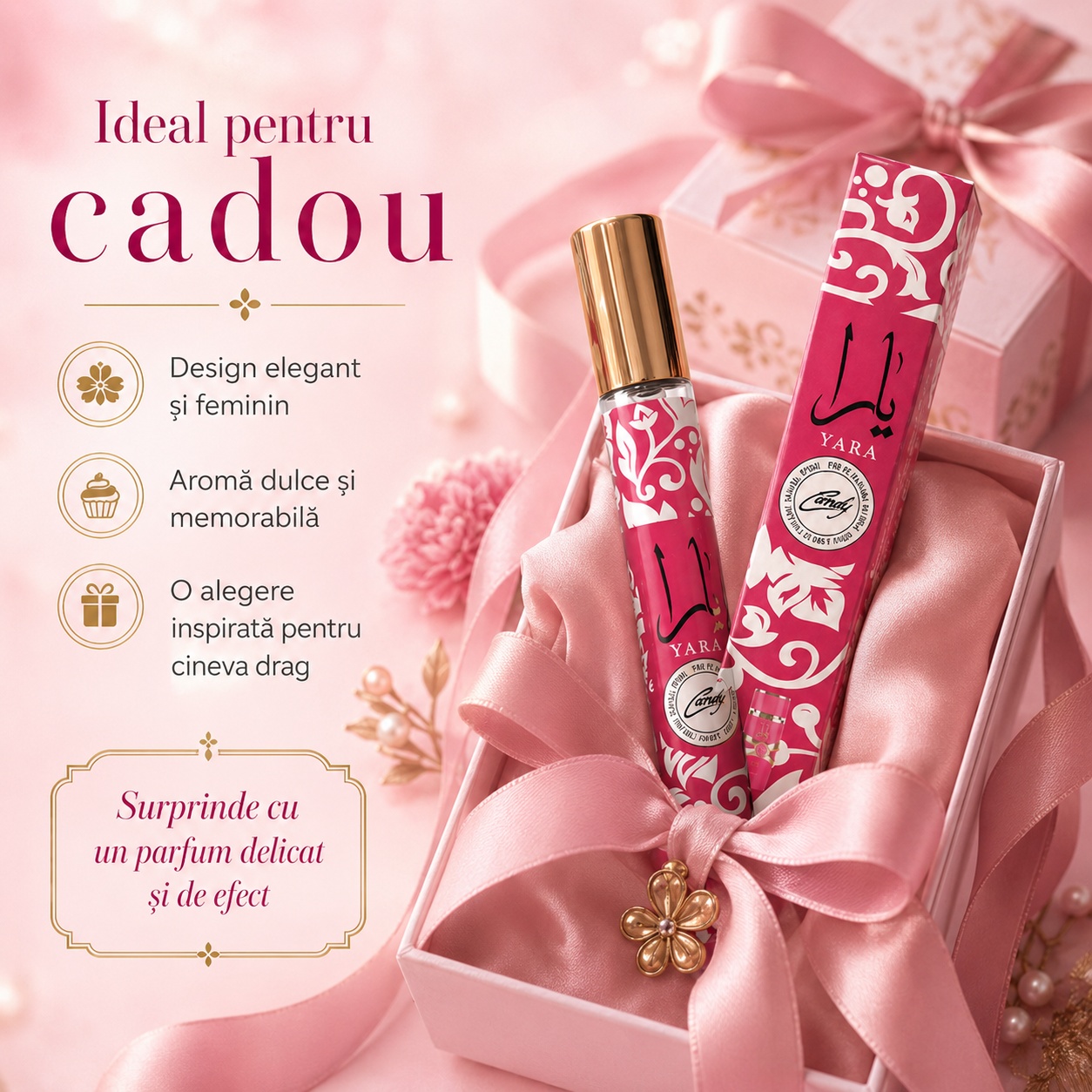 Yara Candy Lattafa 35 ml cadou feminin elegant aromă dulce și memorabilă