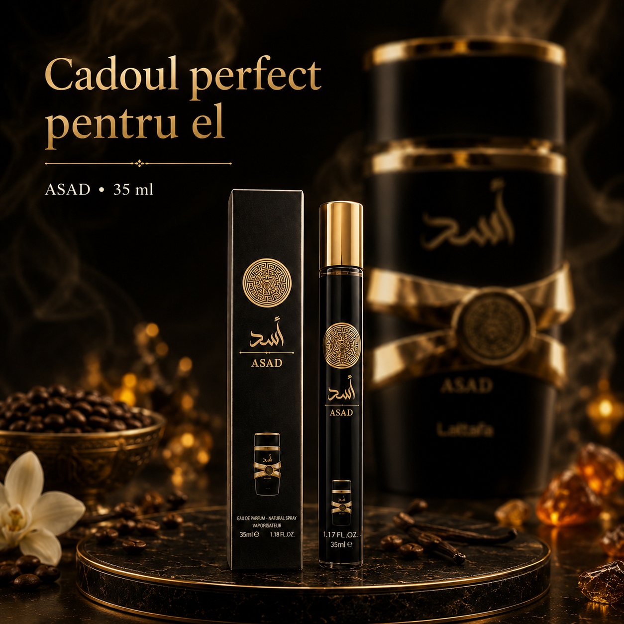Asad 35 ml cadoul perfect pentru el, parfum bărbătesc intens și elegant