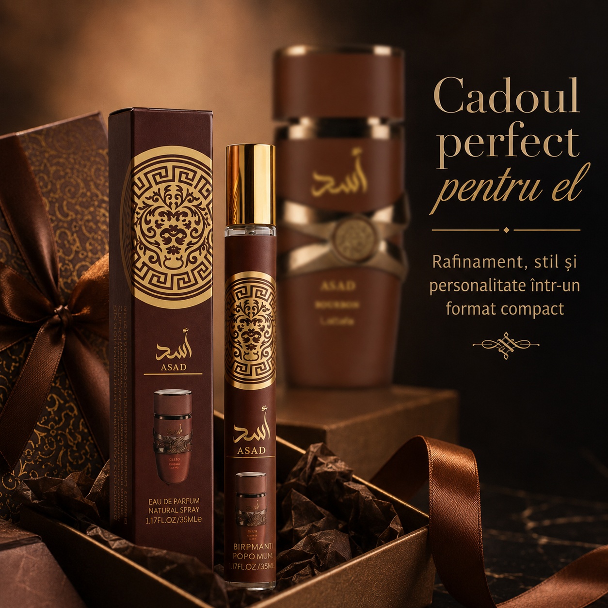 Asad 35 ml cadoul perfect pentru el parfum masculin rafinat cu ambalaj premium