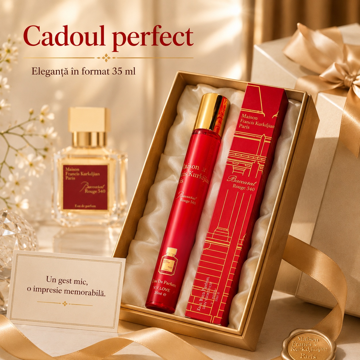 Parfum Baccarat Rouge 540 35 ml cadou perfect unisex &icirc;n format elegant