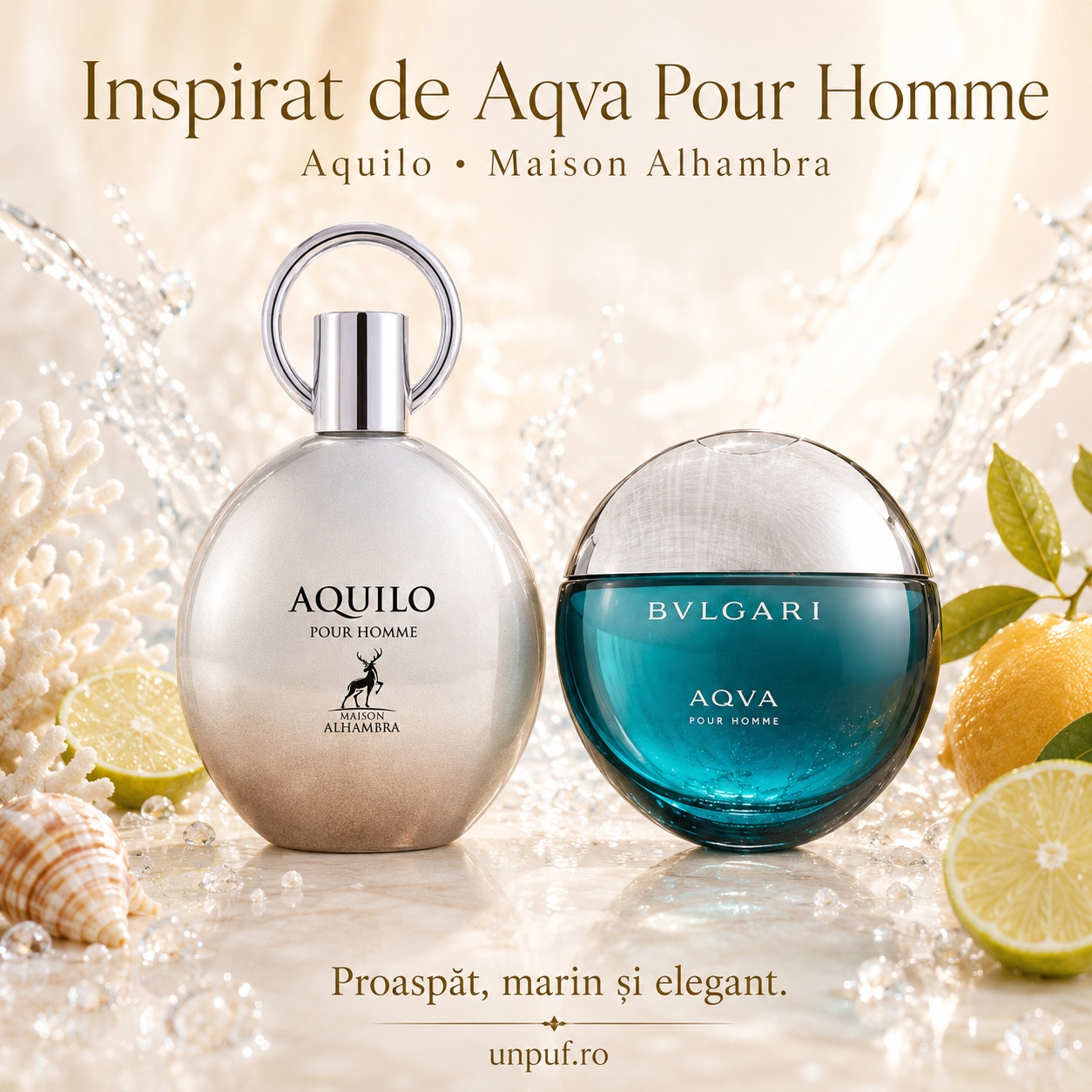 Alhambra Aquilo Pour Homme Maison Alhambra inspirat din Aqua Pour Homme