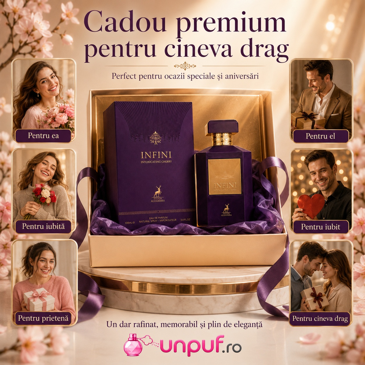 Alhambra Infini Intoxicating Cherry cadou premium pentru cineva drag