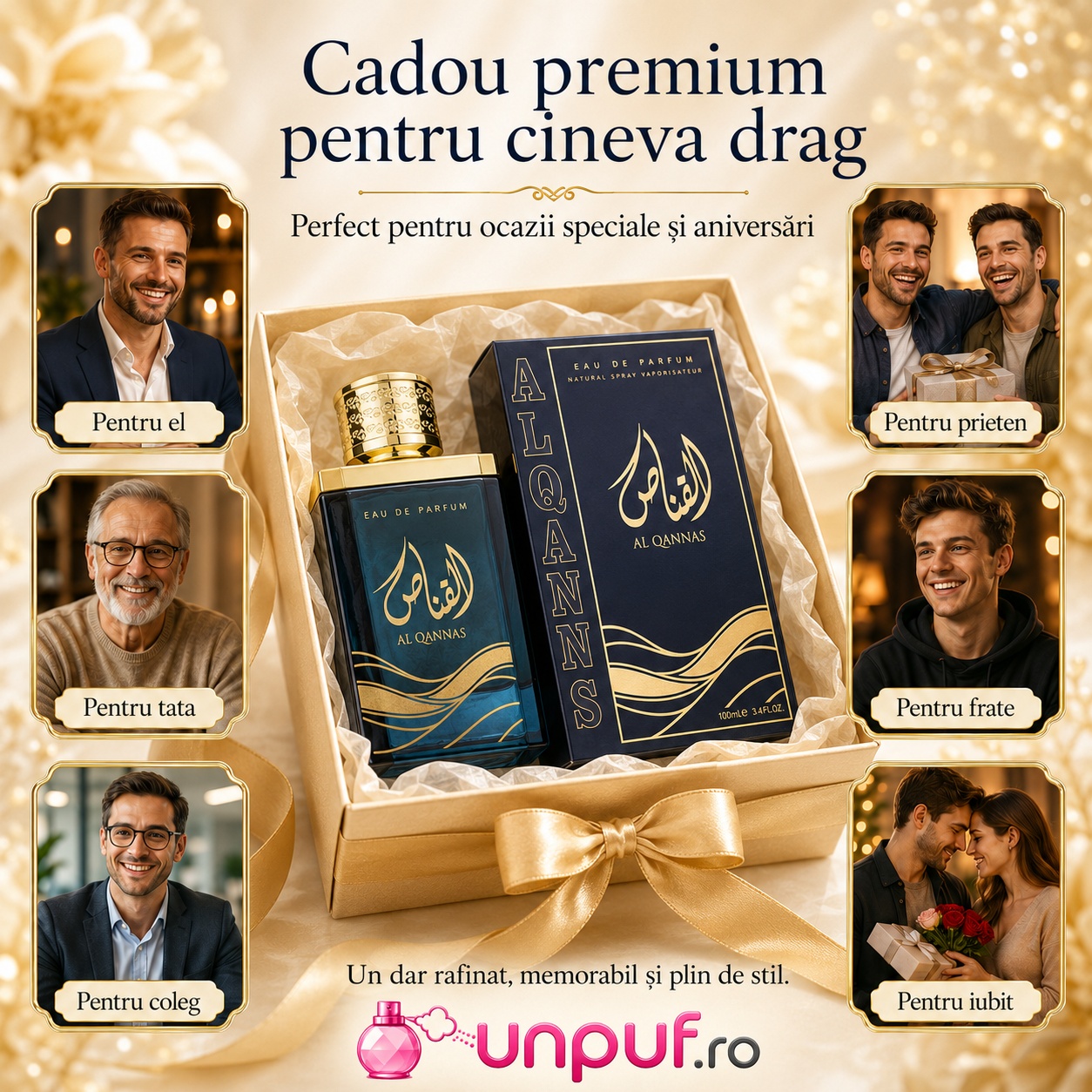 Al Qannas Ard Al Zaafaran cadou premium pentru el, tată, coleg, prieten, frate sau iubit