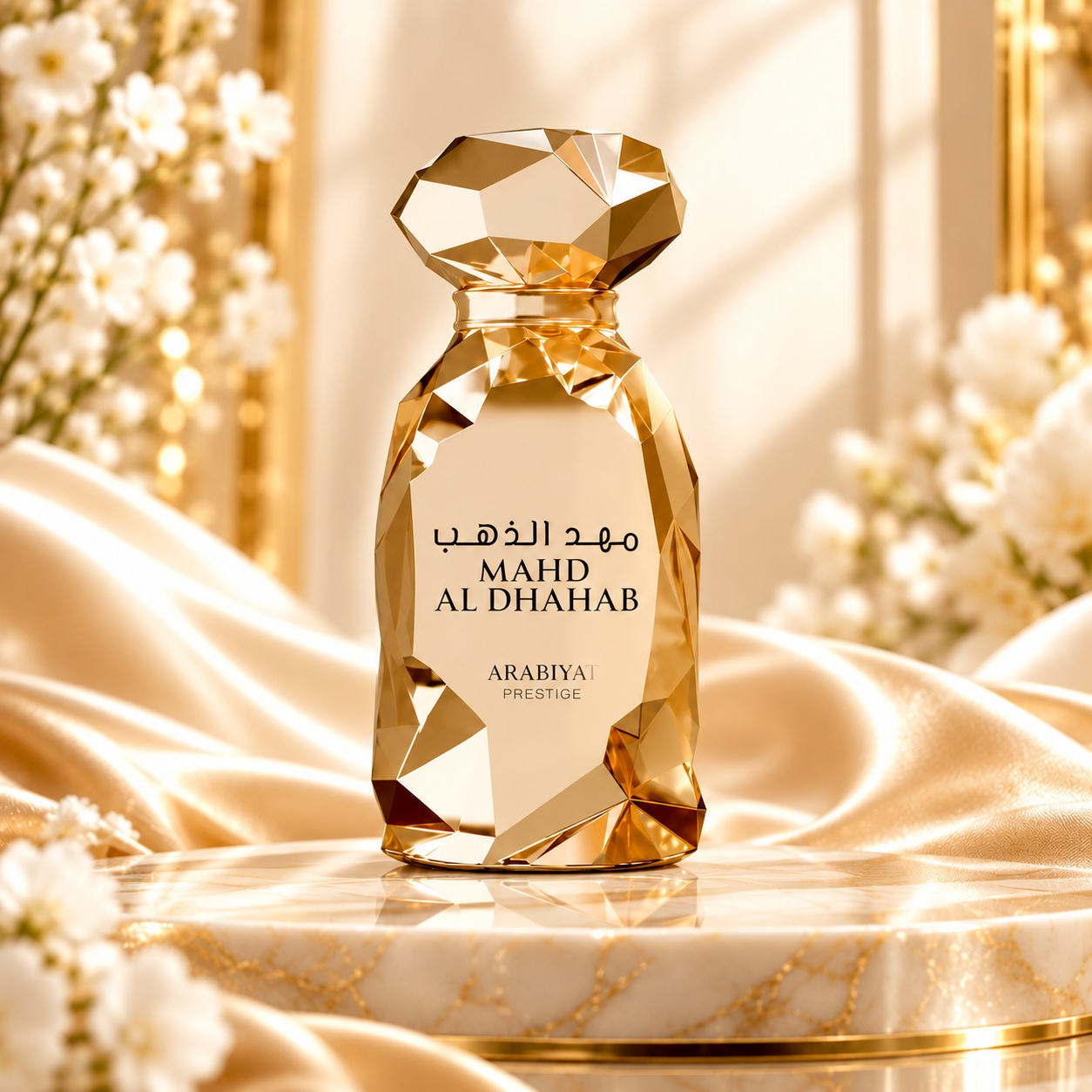 Flacon Arabiyat Prestige Mahd Al Dhahab 100 ml auriu fațetat