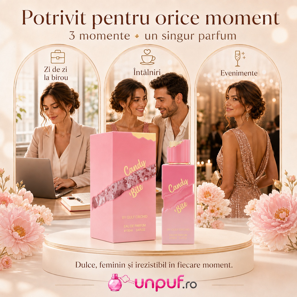 Gulf Orchid Candy Bite potrivit pentru zi de zi, întâlniri și evenimente speciale