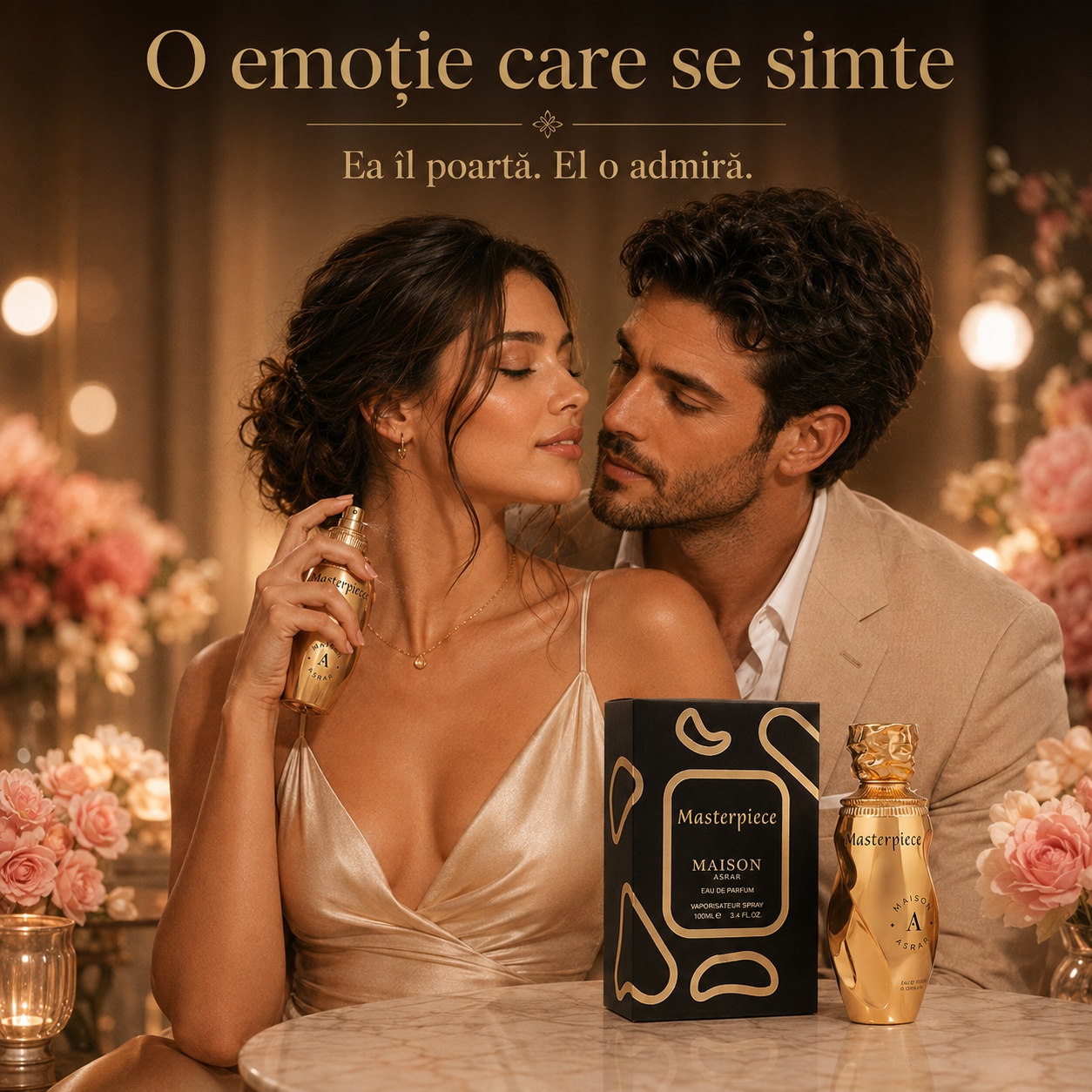 Maison Asrar Masterpiece parfum elegant pentru întâlniri, seară și momente speciale