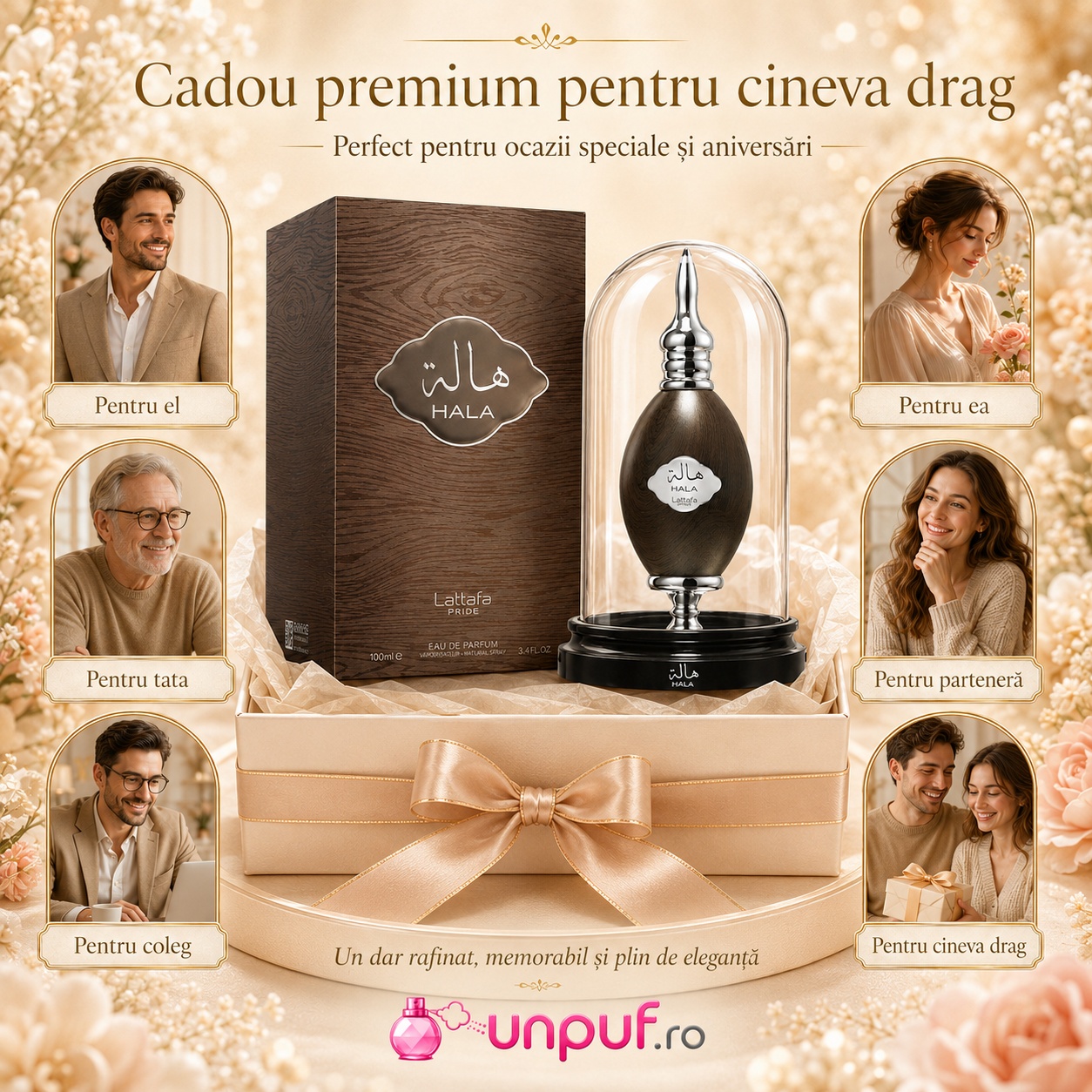 Hala Lattafa Pride cadou premium pentru el, pentru ea, tată, coleg, parteneră sau cineva drag