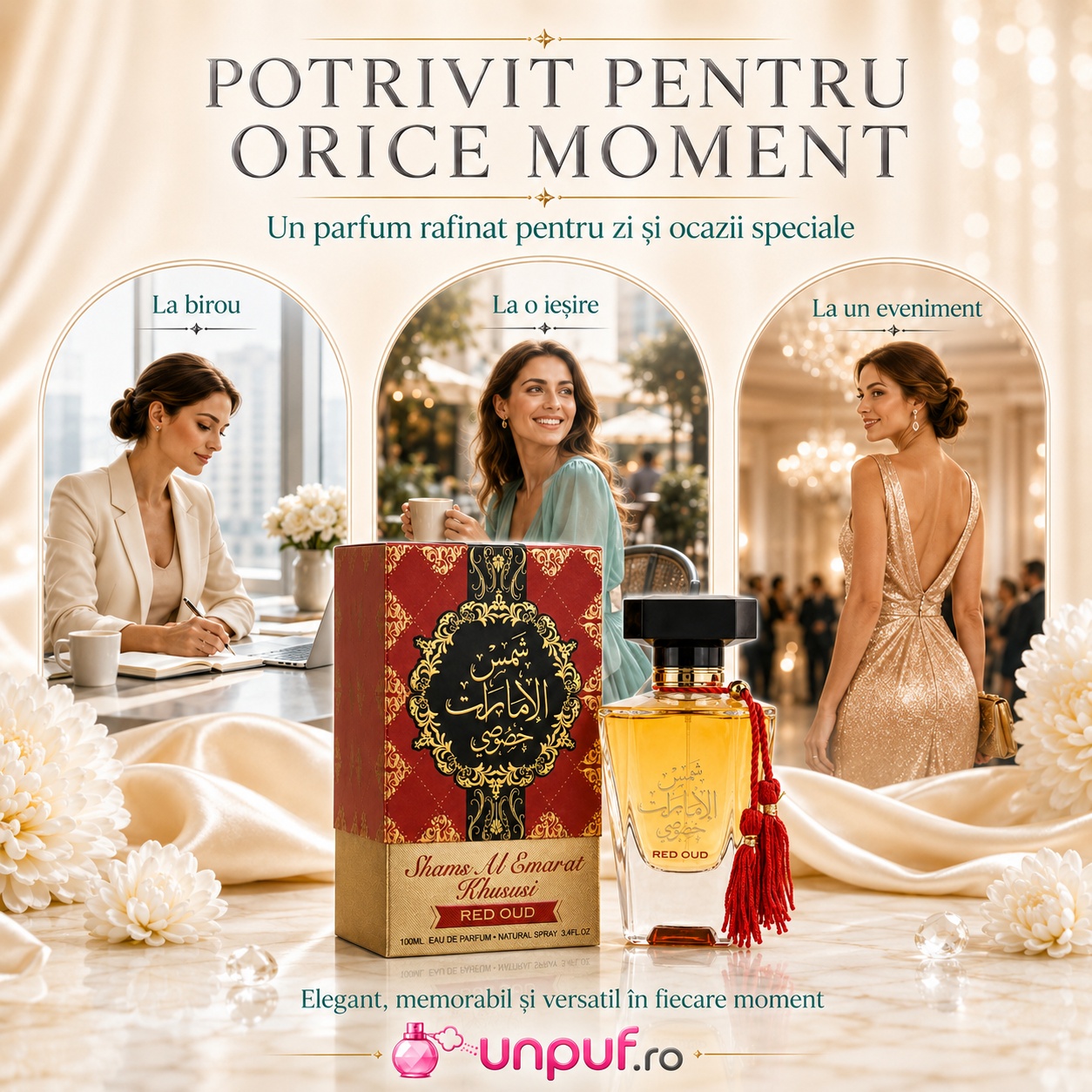 Shams Al Emarat Khususi Red Oud potrivit pentru birou ieșire și eveniment special