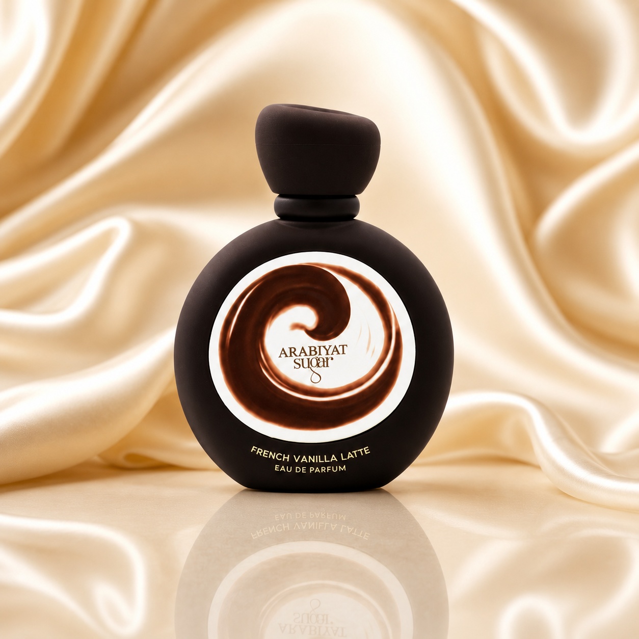 Sticlă parfum Arabiyat Sugar French Vanilla Latte, parfum unisex gurmand cu vanilie și cafea