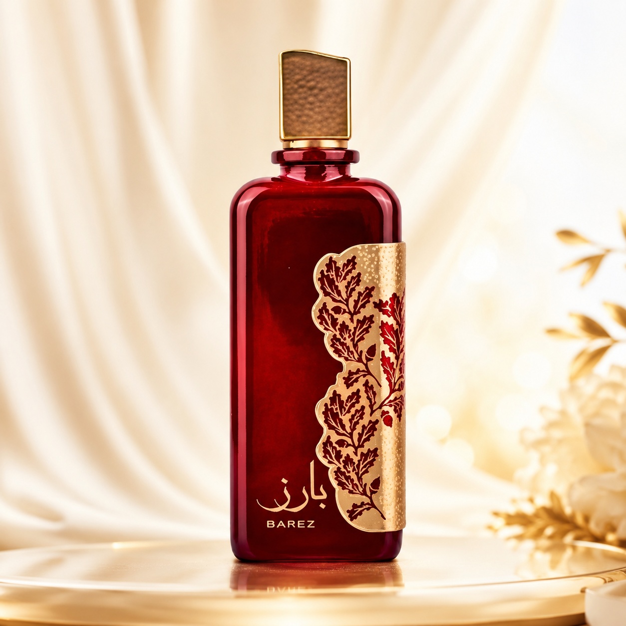 Sticlă parfum Ard Al Zaafaran Barez 100 ml pe fundal luminos premium
