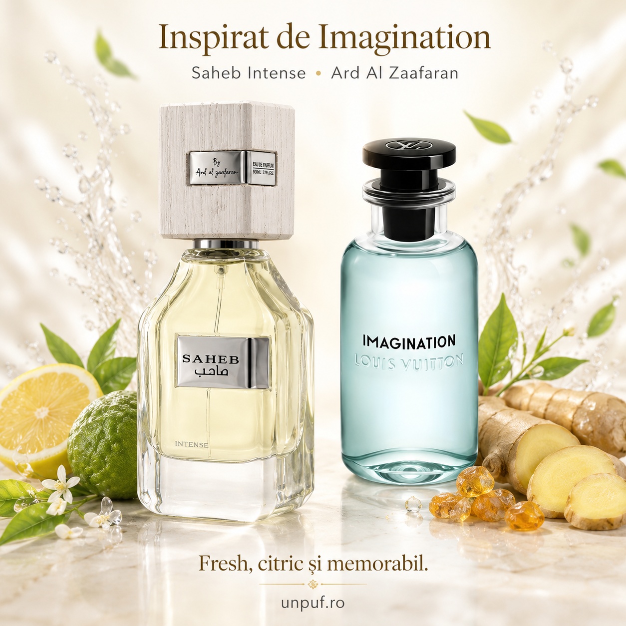 Saheb Intense Ard Al Zaafaran parfum inspirat de Imagination, fresh, citric și memorabil