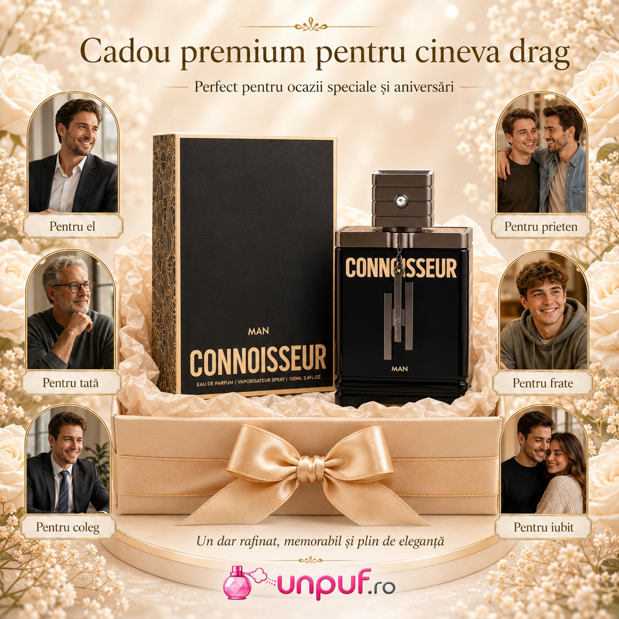 Armaf Connoisseur For Him cadou premium pentru bărbați, parfum elegant și memorabil