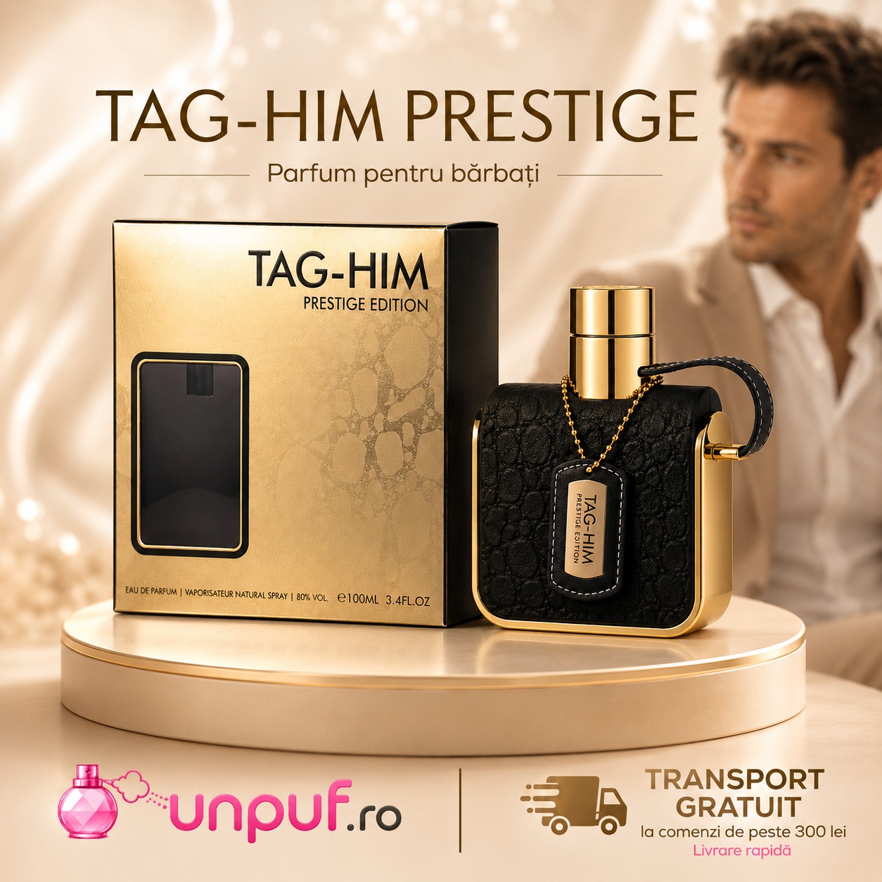 Armaf Tag Him Prestige Edition parfum pentru bărbați cu prezentare premium și transport gratuit la comenzi eligibile