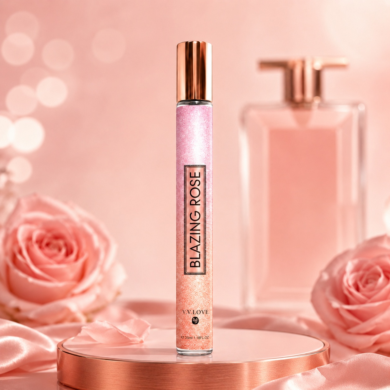 Parfum Blazing Rose 35 ml sticla elegantă format compact de damă