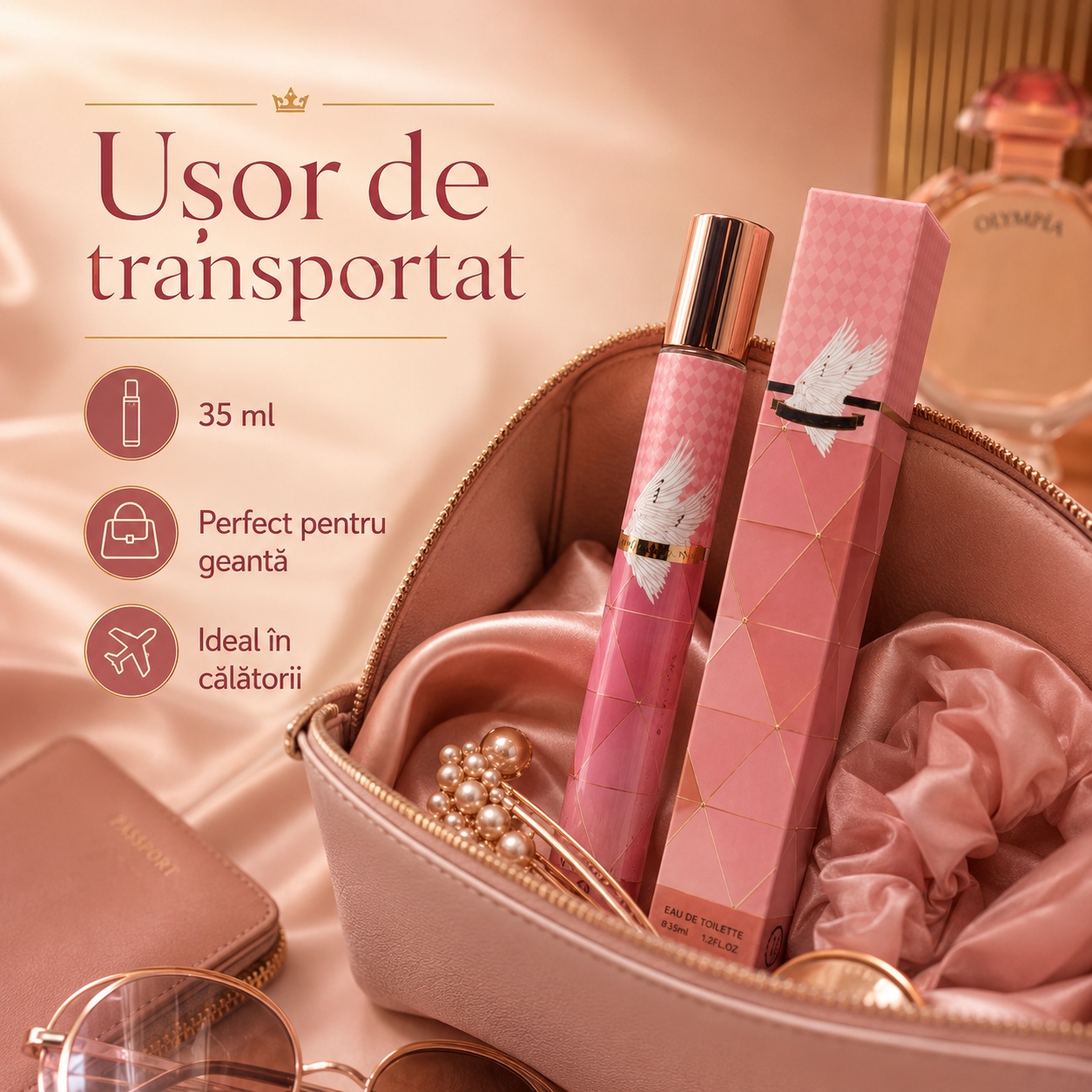 Parfum Royal Sweety 35 ml ușor de transportat perfect pentru geantă și călătorii