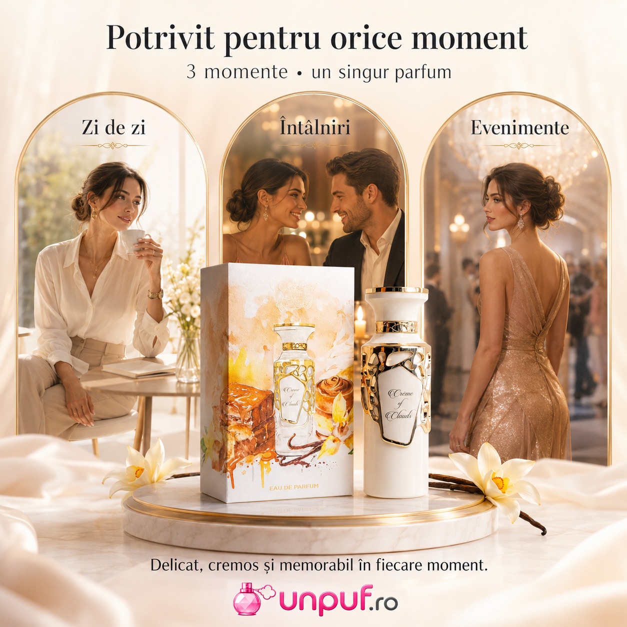 Creme Of Clouds parfum potrivit pentru zi de zi întâlniri și evenimente