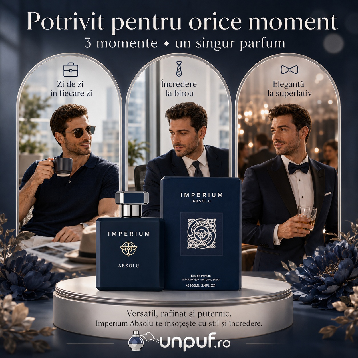 Fragrance World Imperium Absolu potrivit pentru zi de zi, birou și evenimente elegante