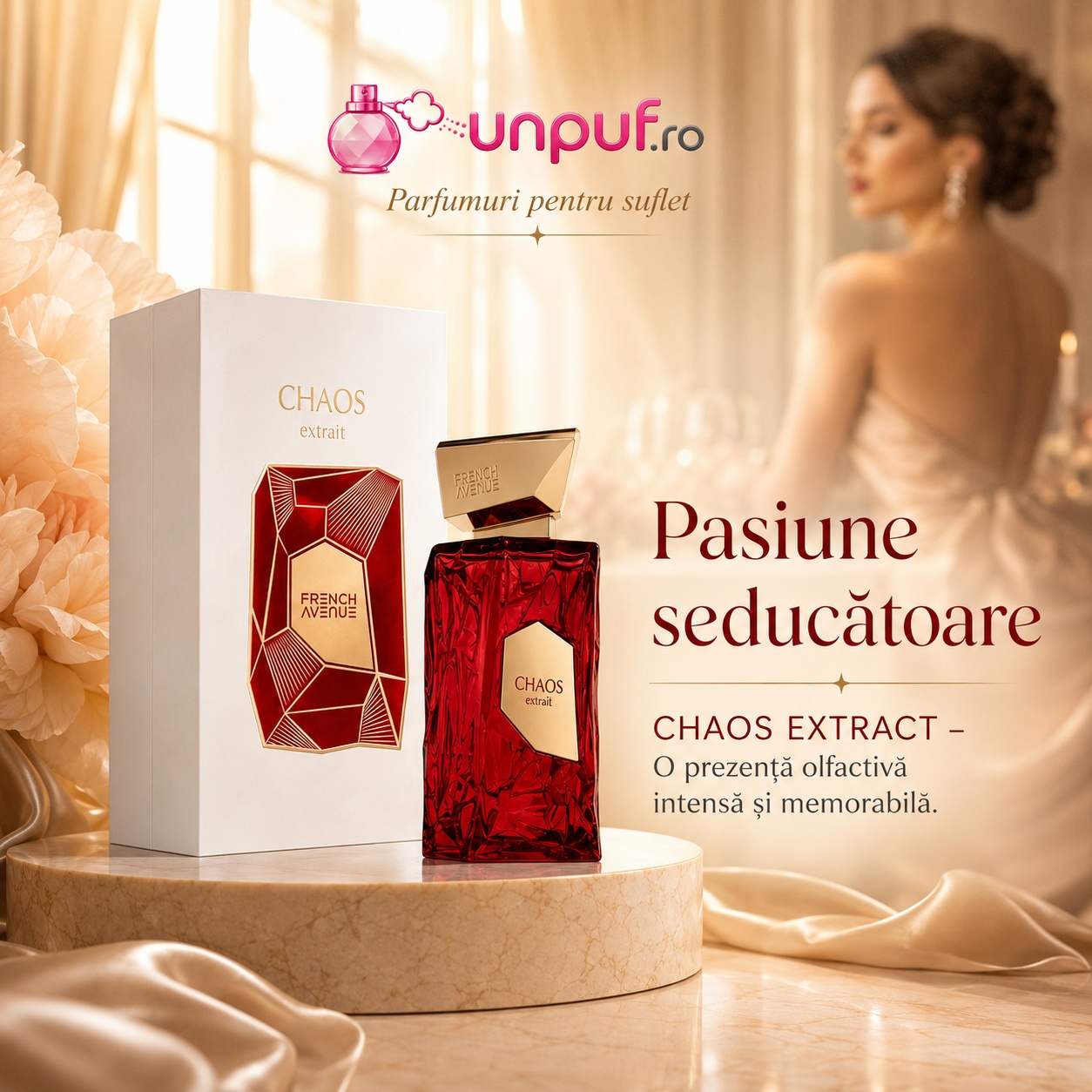 Chaos Extract French Avenue parfum elegant, intens și seducător pentru momente speciale