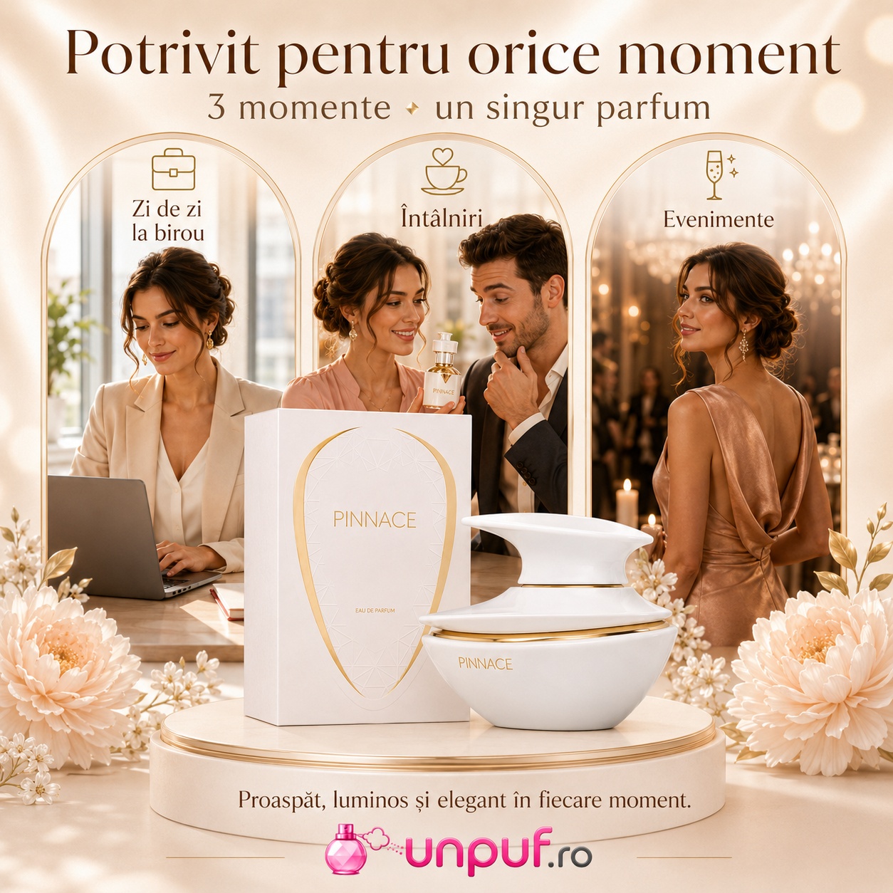 Parfum Pinnace French Avenue potrivit pentru zi de zi la birou, &icirc;nt&acirc;lniri și evenimente elegante